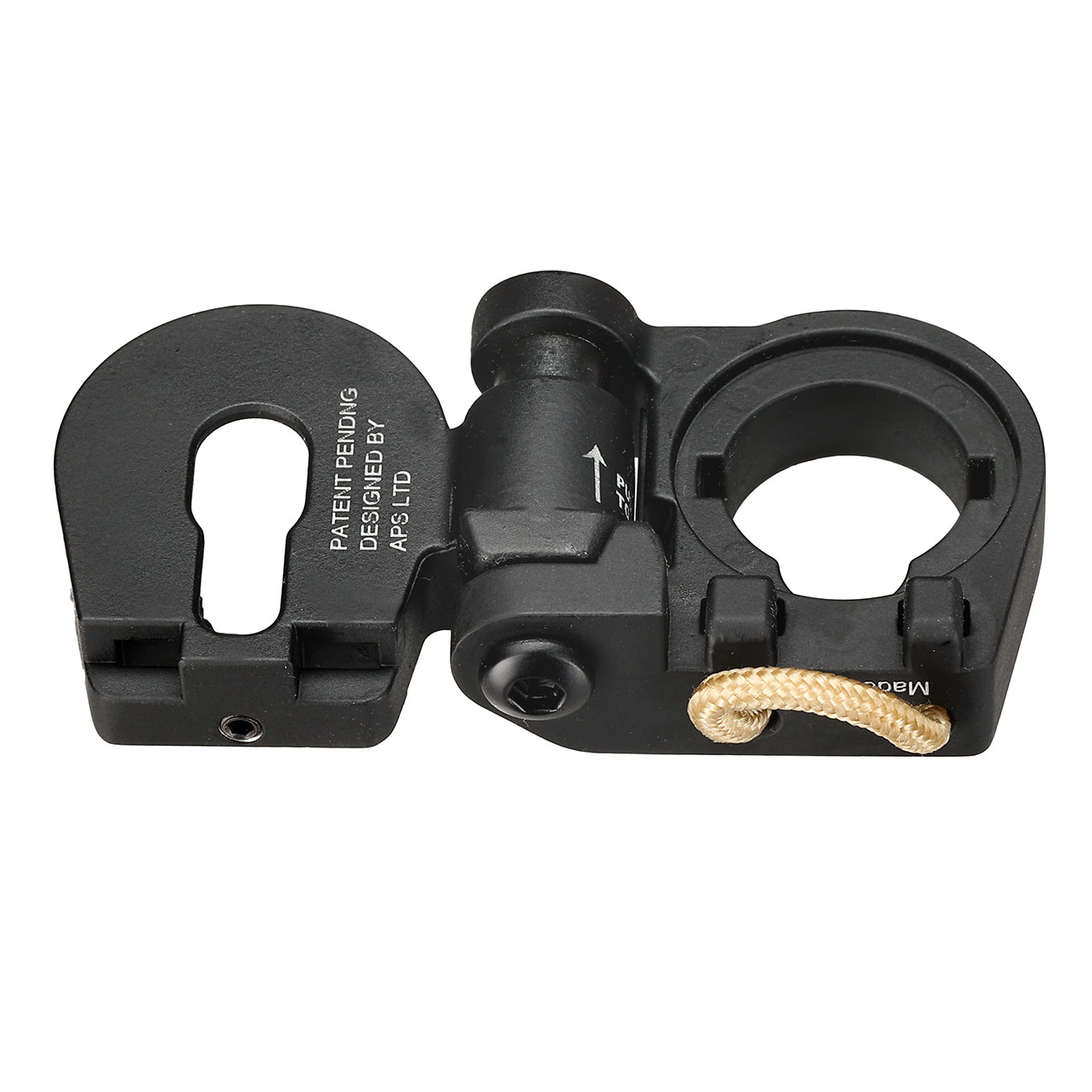 APS Aluminium Stock-Tube Klappschaft-Adapter f. APS / TM M4 / AR-15 S-AEG Gewehre schwarz Bild 2