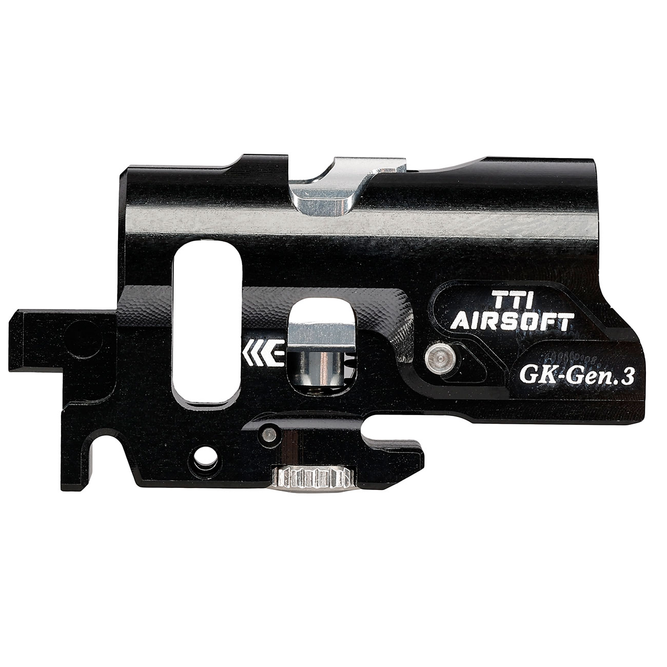 TTI Airsoft CNC Aluminium TDC-Style Hop-Up Chamber f. Tokyo Marui G17 / G19 / G34 GEN3 GBB Serie schwarz Bild 6