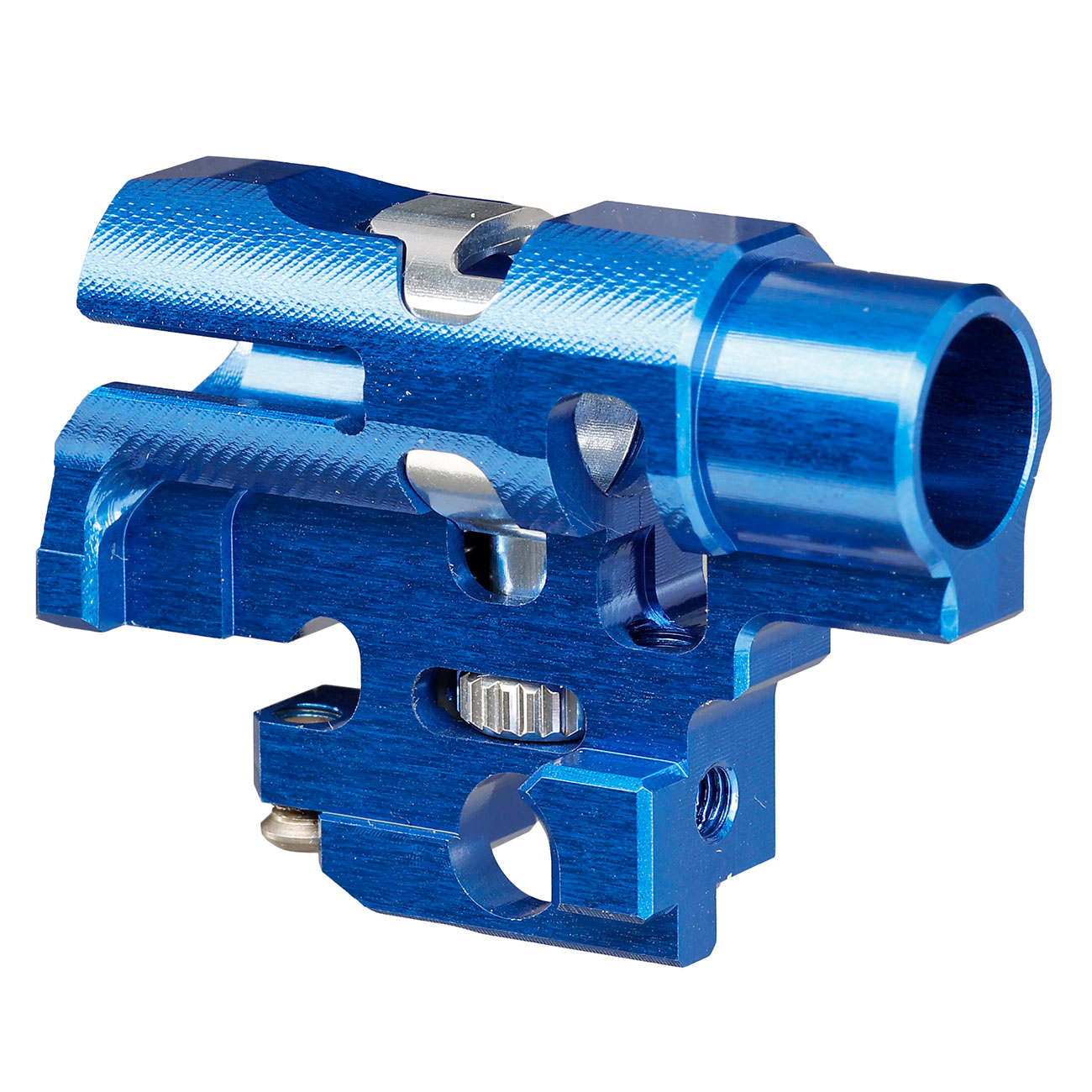 TTI Airsoft CNC Aluminium TDC-Style Hop-Up Chamber f. Tokyo Marui / Wei-ETech Hi-Capa / M1911 GBB Serie blau Bild 2