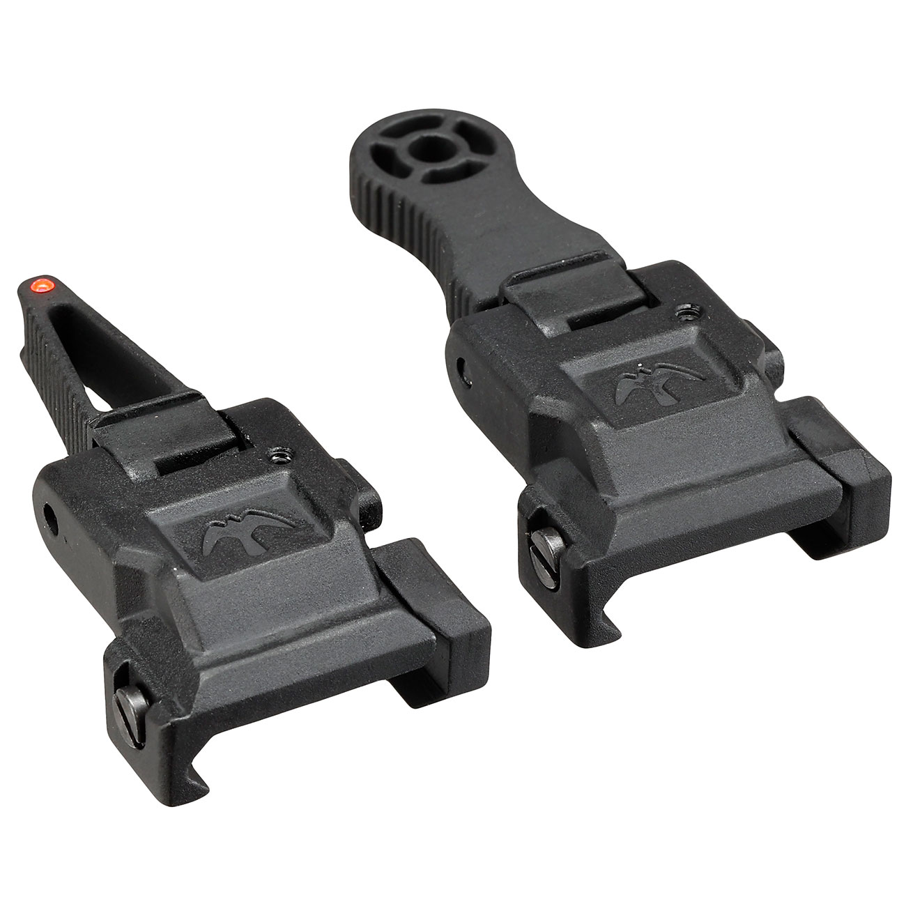 APS Falcon Aluminium Flip-Up Sight Set Front / Rear fr 20 - 22mm Schienen schwarz Bild 2