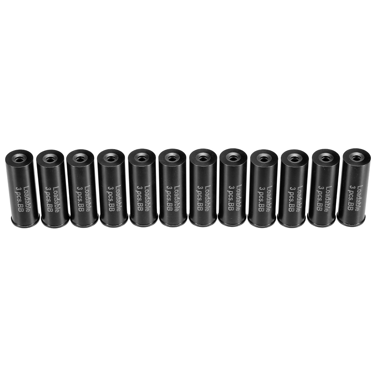APS Striker-12 MKII Ersatzhlsen fr 3 6mm BB Rundkugeln schwarz - 12 Stck Bild 1
