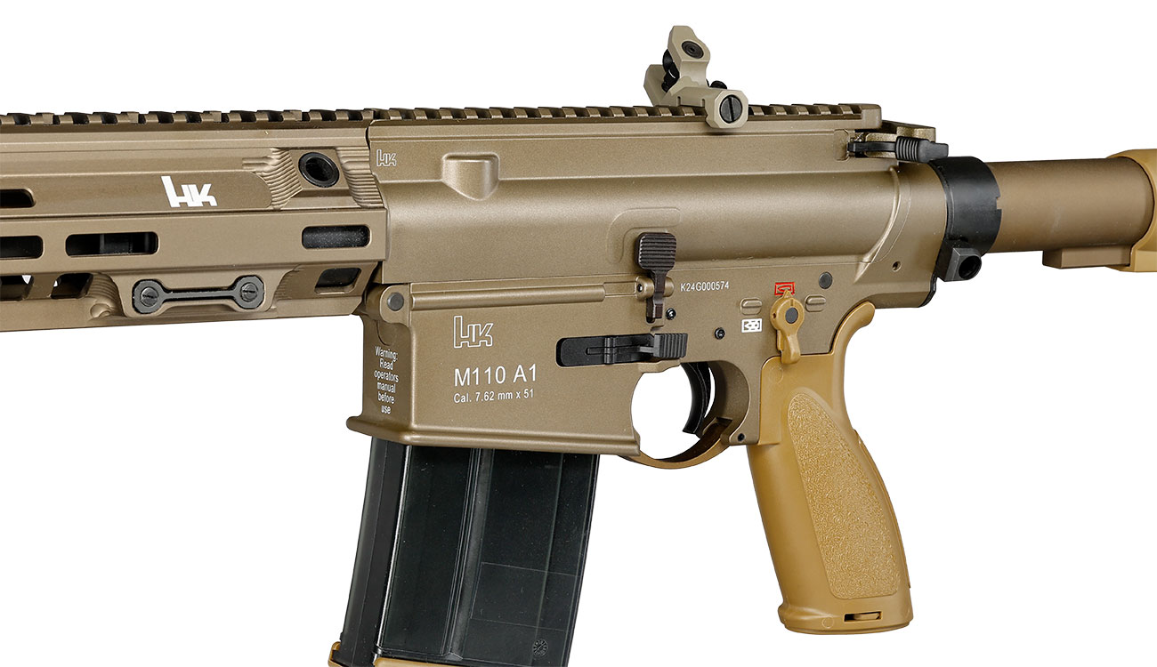 Heckler & Koch HK M110 A1 Airsoft Vollmetall Gas-Blow-Back 6mm BB grnbraun Bild 7