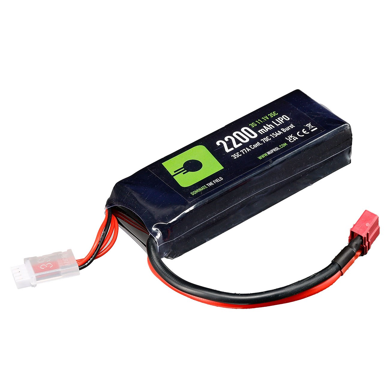 Nuprol Power Series LiPo Akku 11,1V 2200mAh 35C / 70C Small-Type m. Deans Anschluss
