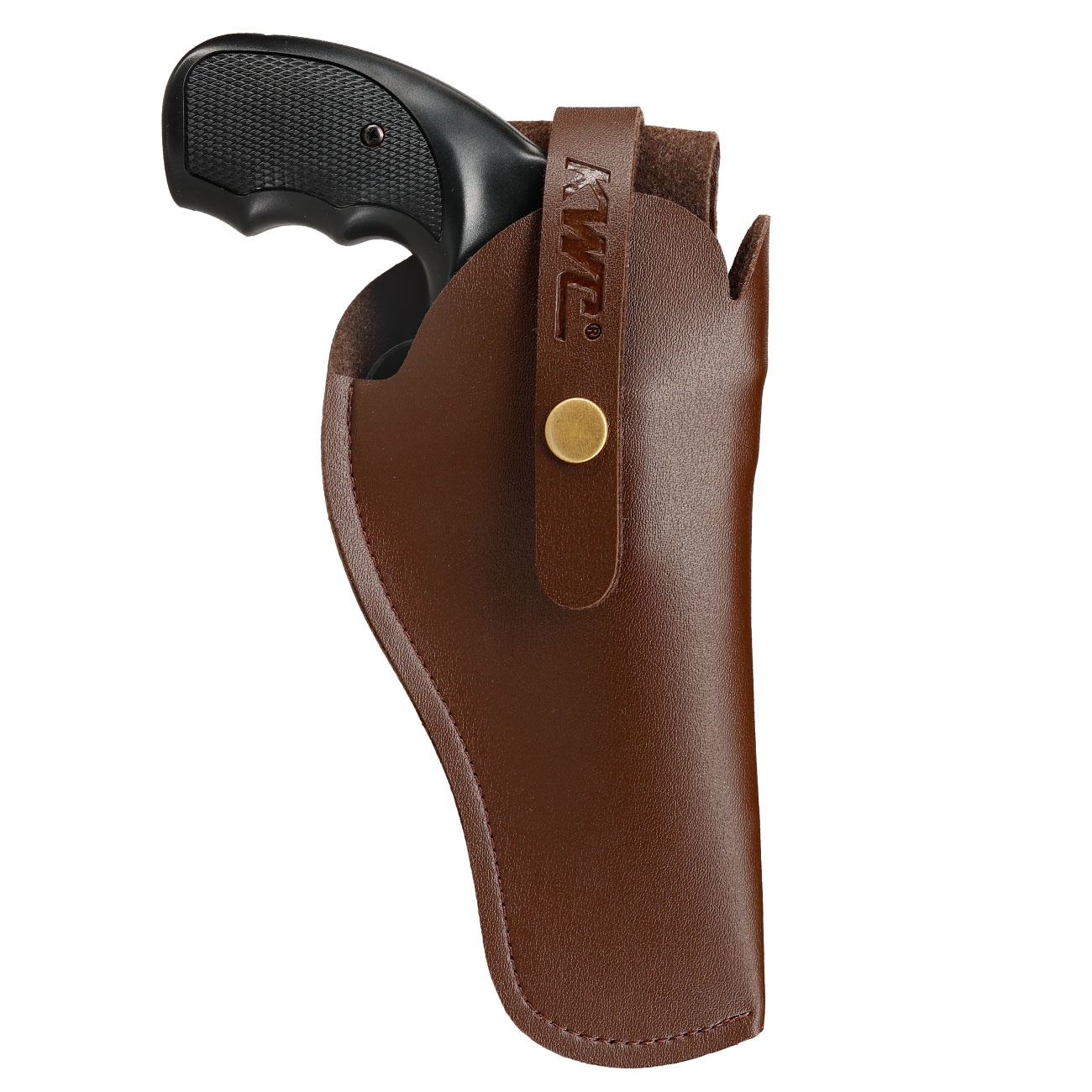 KWC Kunstleder Grtelholster universell f. Pistolen / Revolver bis 240 mm Lnge braun Bild 5