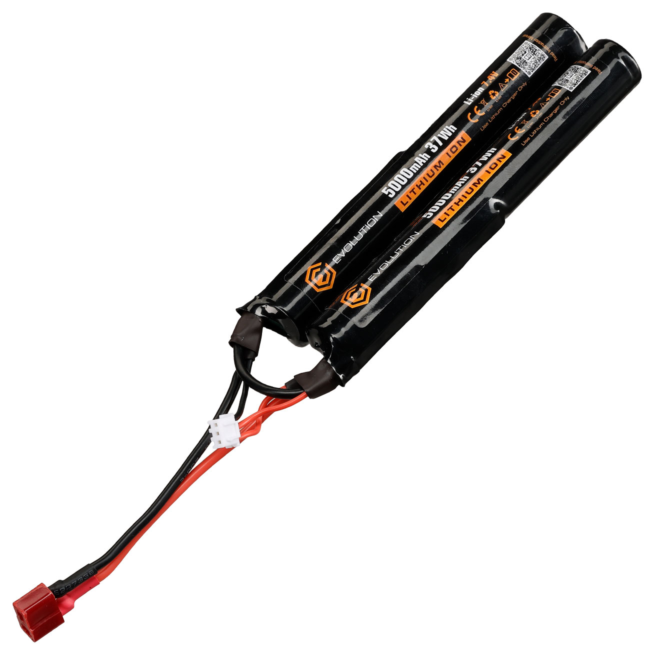 Evolution Li-Ion Akku 7,4V 5000mAh 10C / 15C Twin-Type m. T-Stecker Anschluss Bild 1