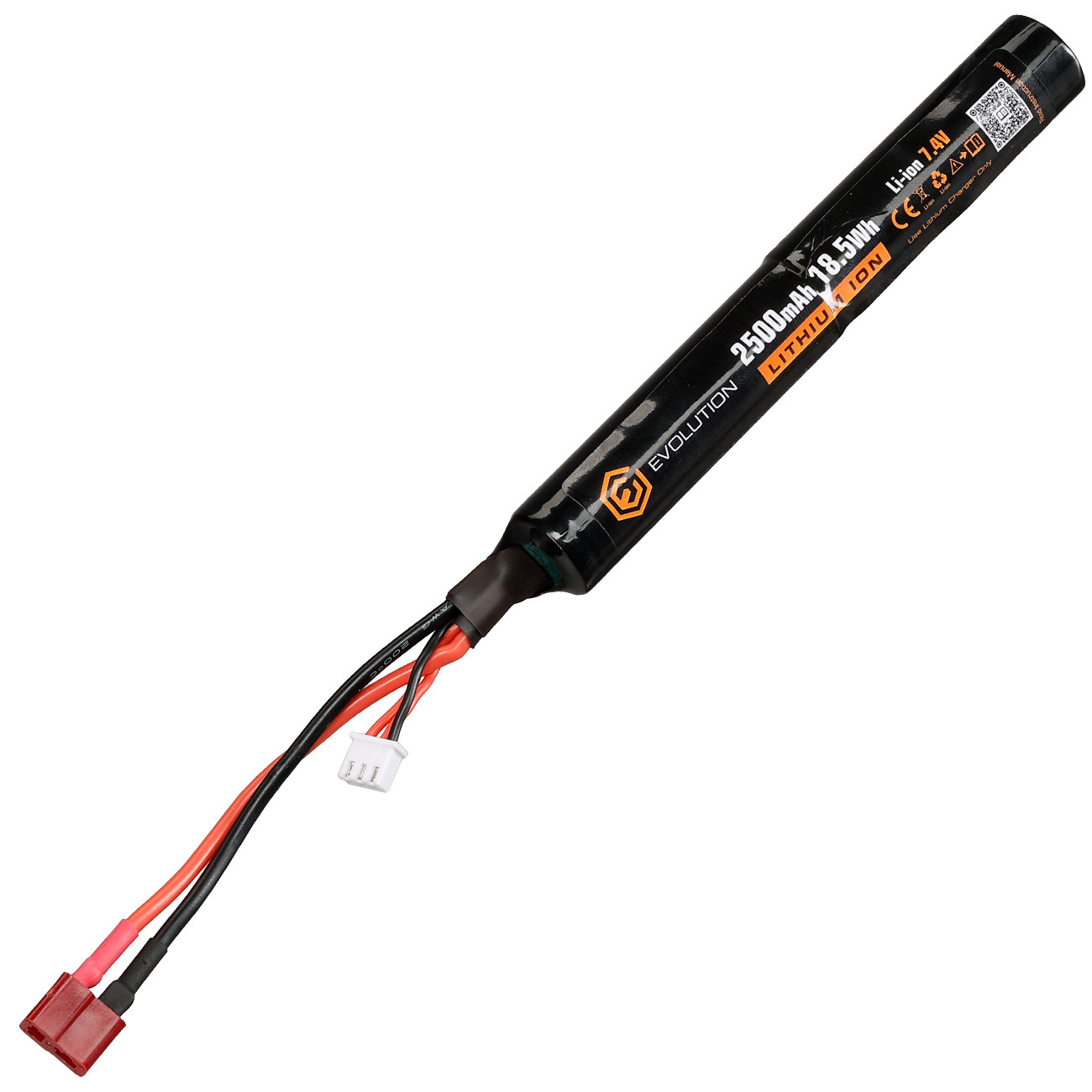 Evolution Li-Ion Akku 7,4V 2500mAh 10C / 15C Stick-Type m. T-Stecker Anschluss Bild 1