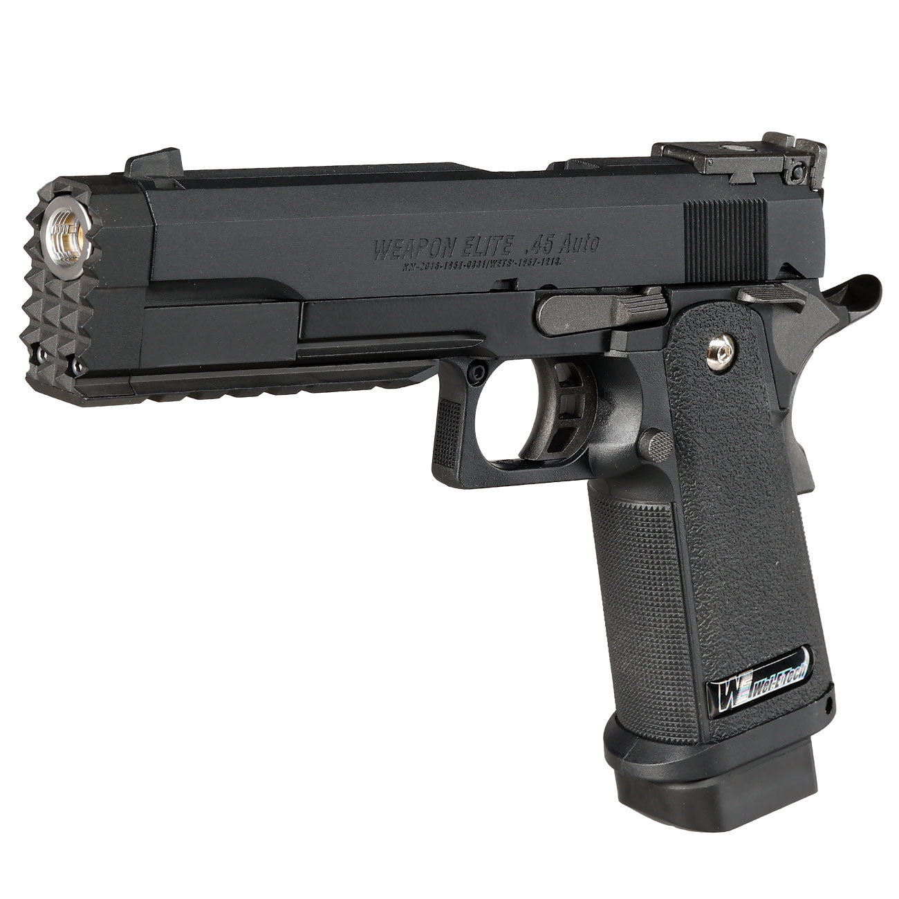 Wei-ETech Hi-Capa 5.2 Compensator R-Type Vollmetall GBB 6mm BB schwarz