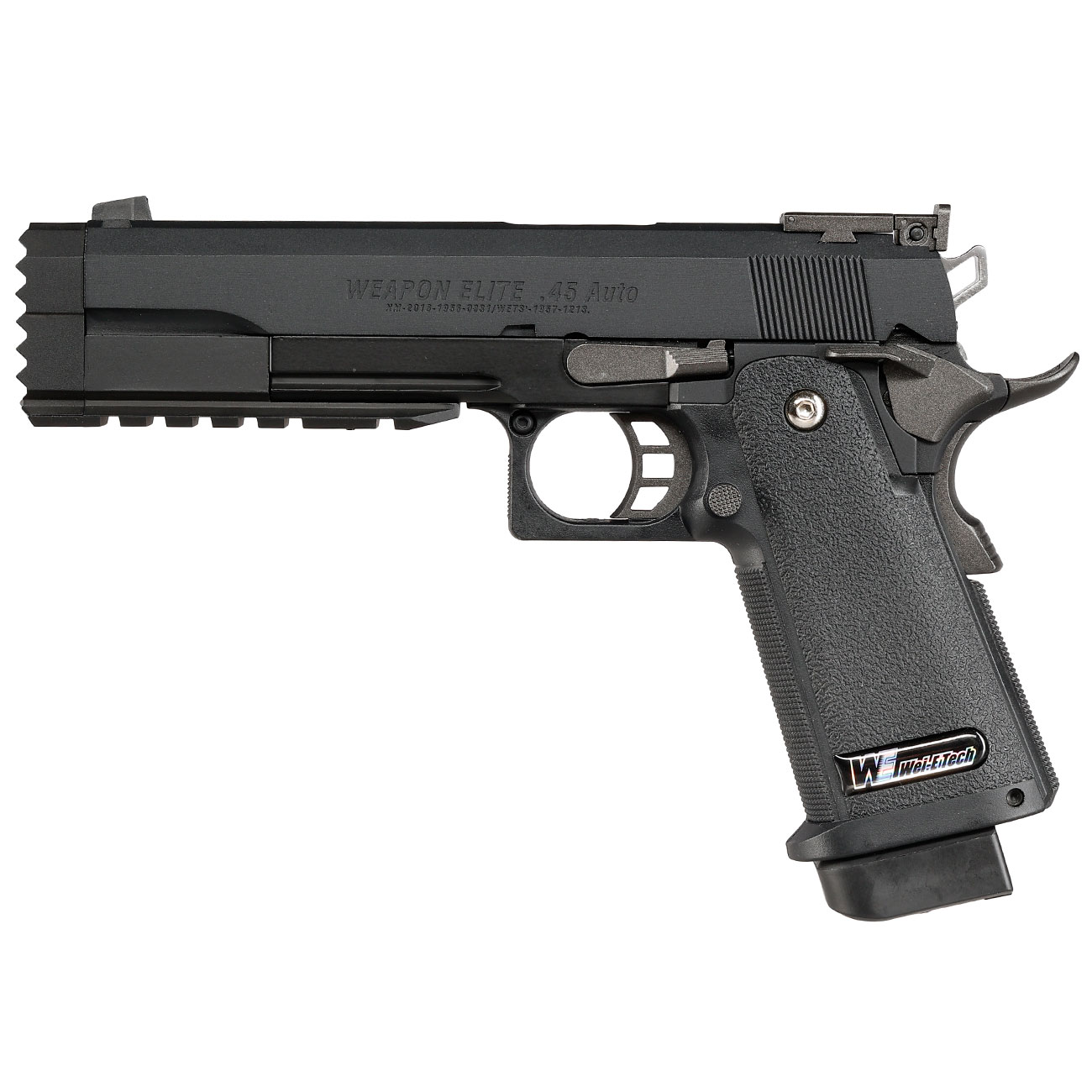 Wei-ETech Hi-Capa 5.2 Compensator R-Type Vollmetall GBB 6mm BB schwarz Bild 1