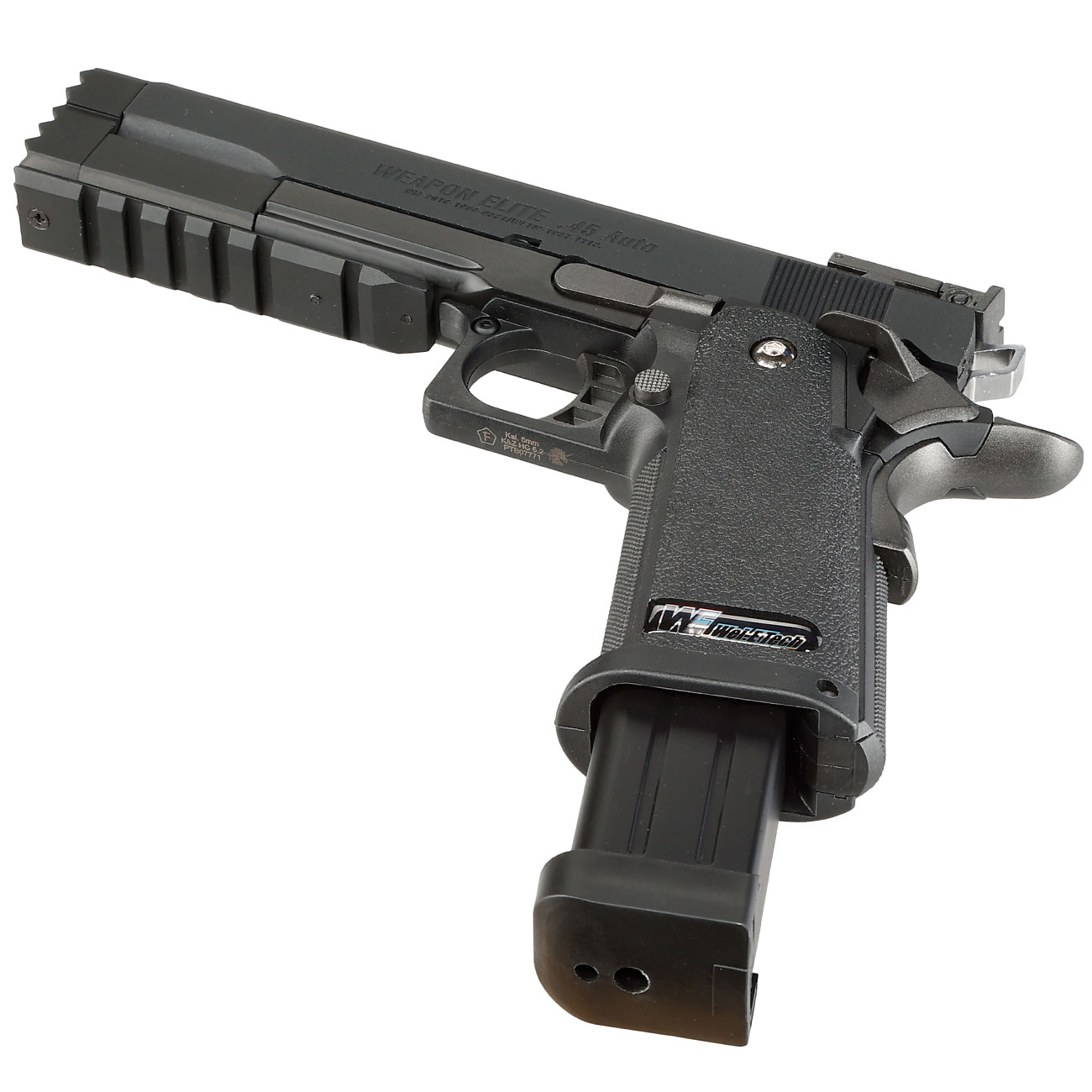 Wei-ETech Hi-Capa 5.2 Compensator R-Type Vollmetall GBB 6mm BB schwarz Bild 5