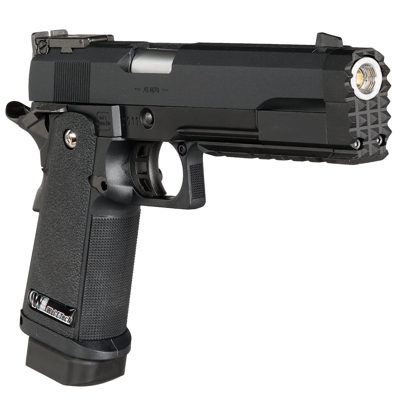 Wei-ETech Hi-Capa 5.2 Compensator R-Type Vollmetall GBB 6mm BB schwarz Bild 7