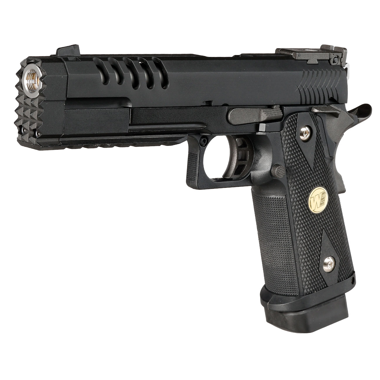 Wei-ETech Hi-Capa 5.2 Compensator K-Type Vollmetall GBB 6mm BB schwarz