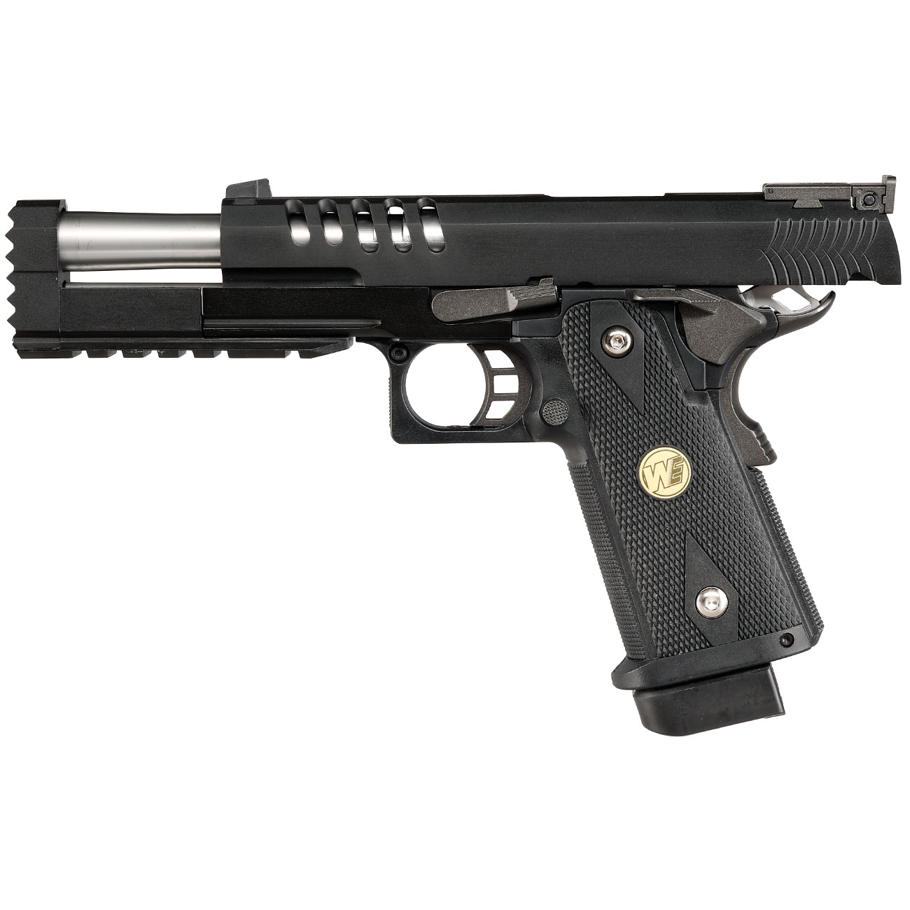 Wei-ETech Hi-Capa 5.2 Compensator K-Type Vollmetall GBB 6mm BB schwarz Bild 2