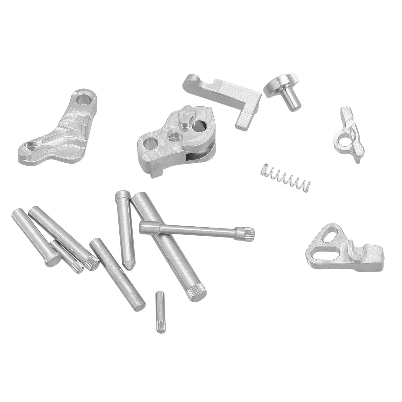 CTM CNC Edelstahl Hammer Set mit Fire Pin Lock f. Action Army AAP-01 GBB Pistolen silber