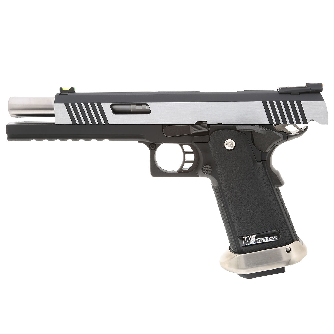 Wei-ETech Hi-Capa 6 WET Force Type-B Vollmetall GBB 6mm BB silber Bild 2