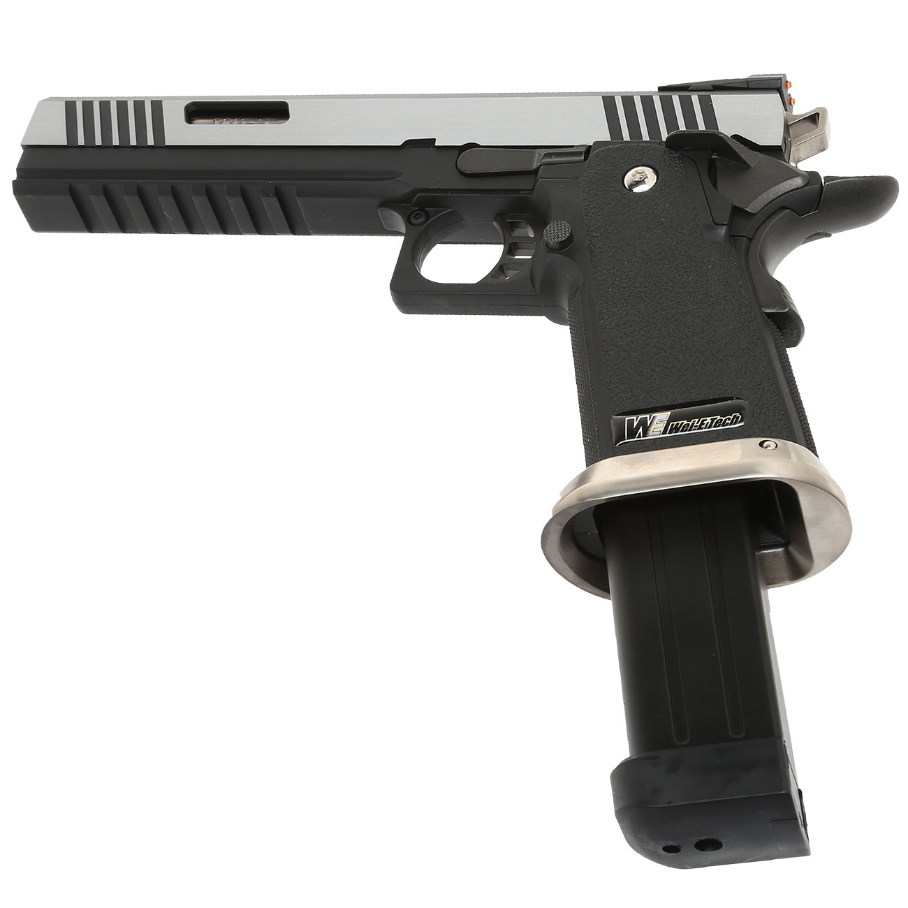 Wei-ETech Hi-Capa 6 WET Force Type-B Vollmetall GBB 6mm BB silber Bild 5