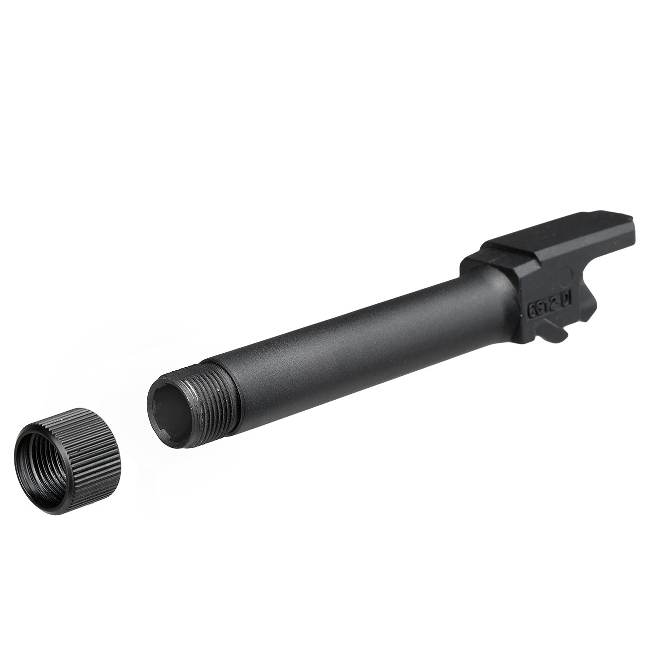 KJ Works CZ P-10 C Outer Barrel mit Silencer Gewinde 14mm- schwarz Bild 7