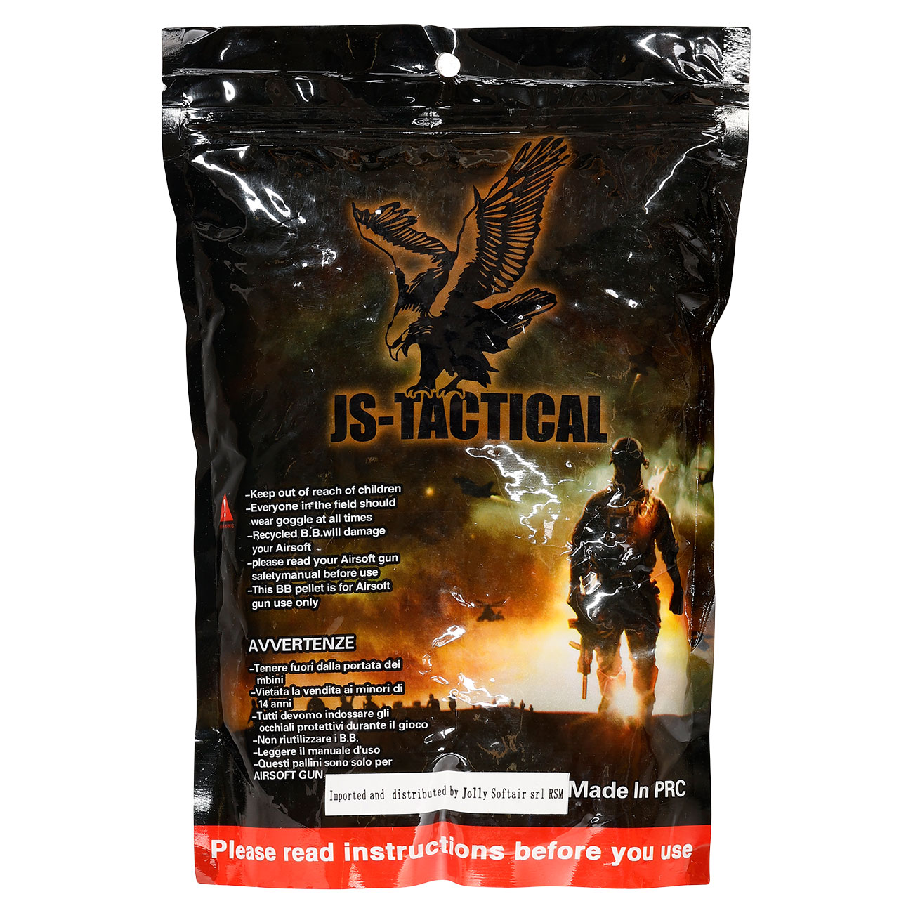 JS-Tactical Supreme Grade BBs 0,20g 5.000er Beutel silber Bild 1