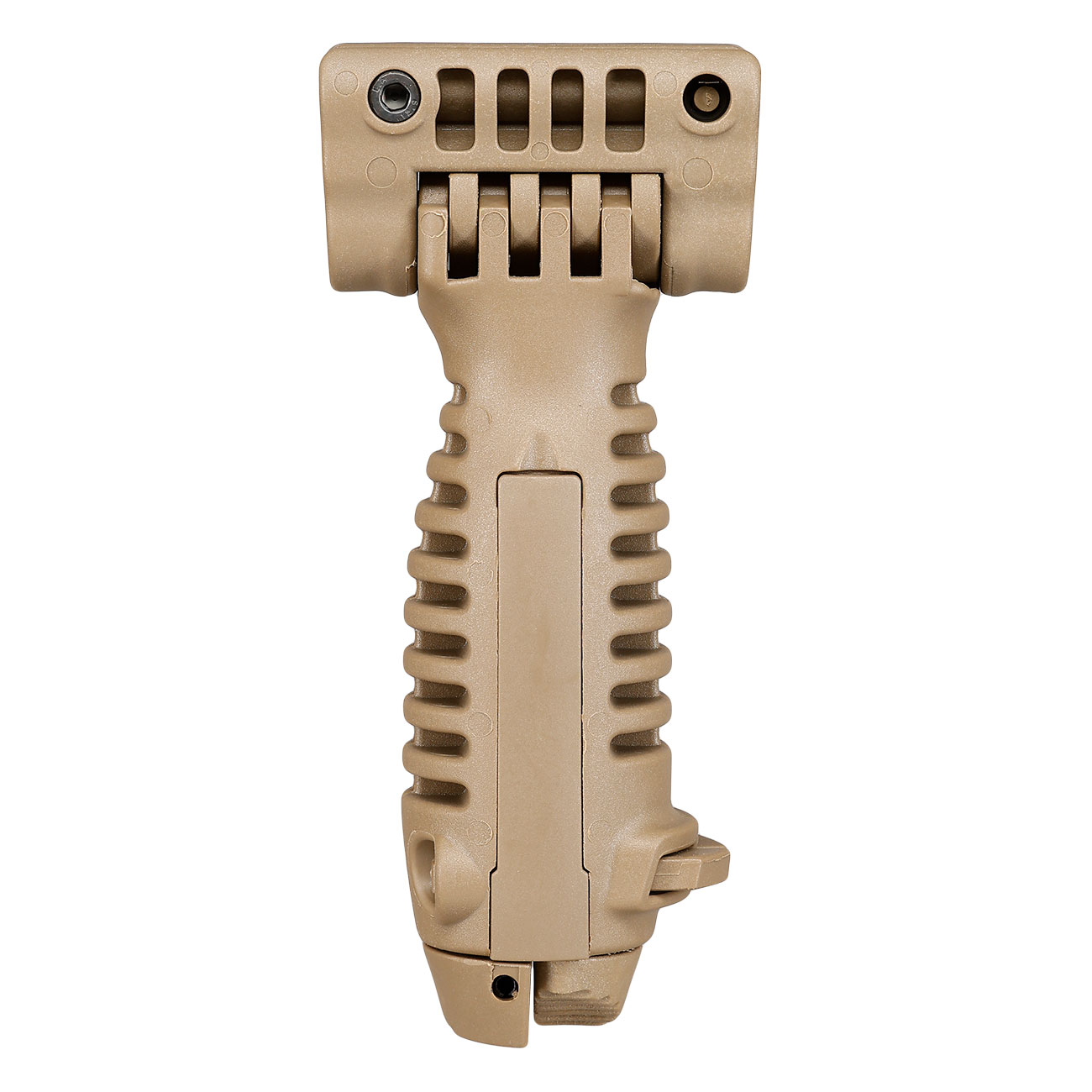 Evolution Heavy Duty Tactical Bipod Frontgriff mit integriertem Zweibein f. 20 - 22mm Schienen tan Bild 2