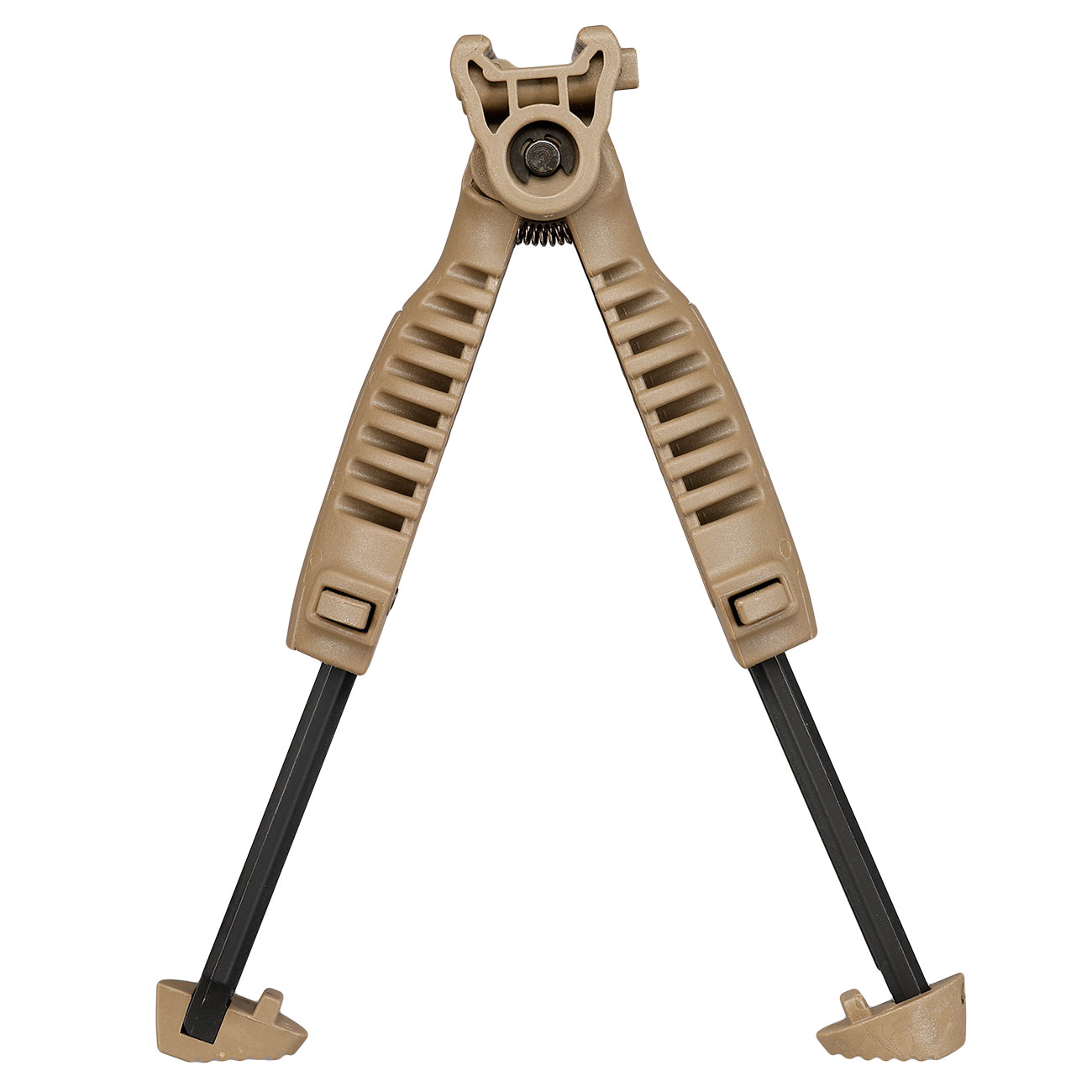 Evolution Heavy Duty Tactical Bipod Frontgriff mit integriertem Zweibein f. 20 - 22mm Schienen tan Bild 7