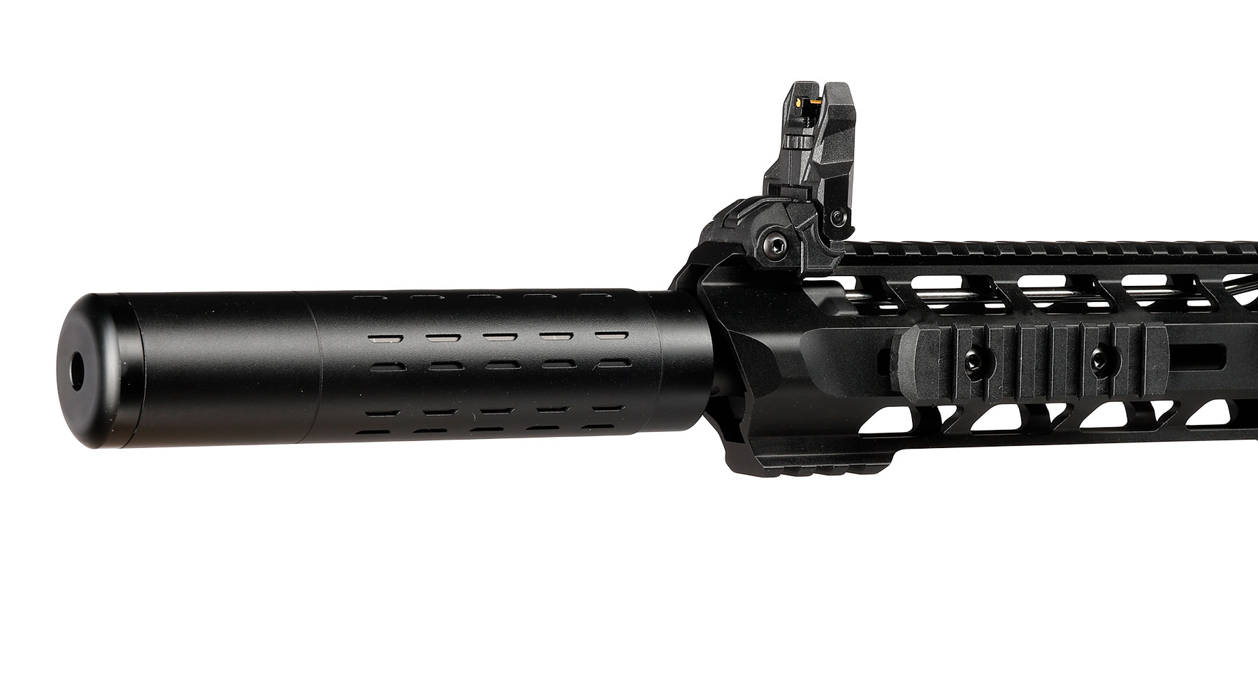 SRC M4 Zaros-S Silenced Vollmetall GBB 6mm BB schwarz - Forged Receiver Edition Bild 6