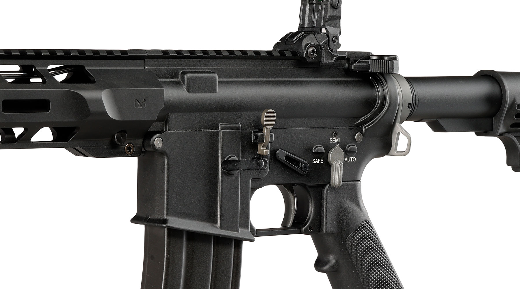SRC M4 Zaros Vollmetall GBB 6mm BB schwarz - Forged Receiver Edition Bild 7