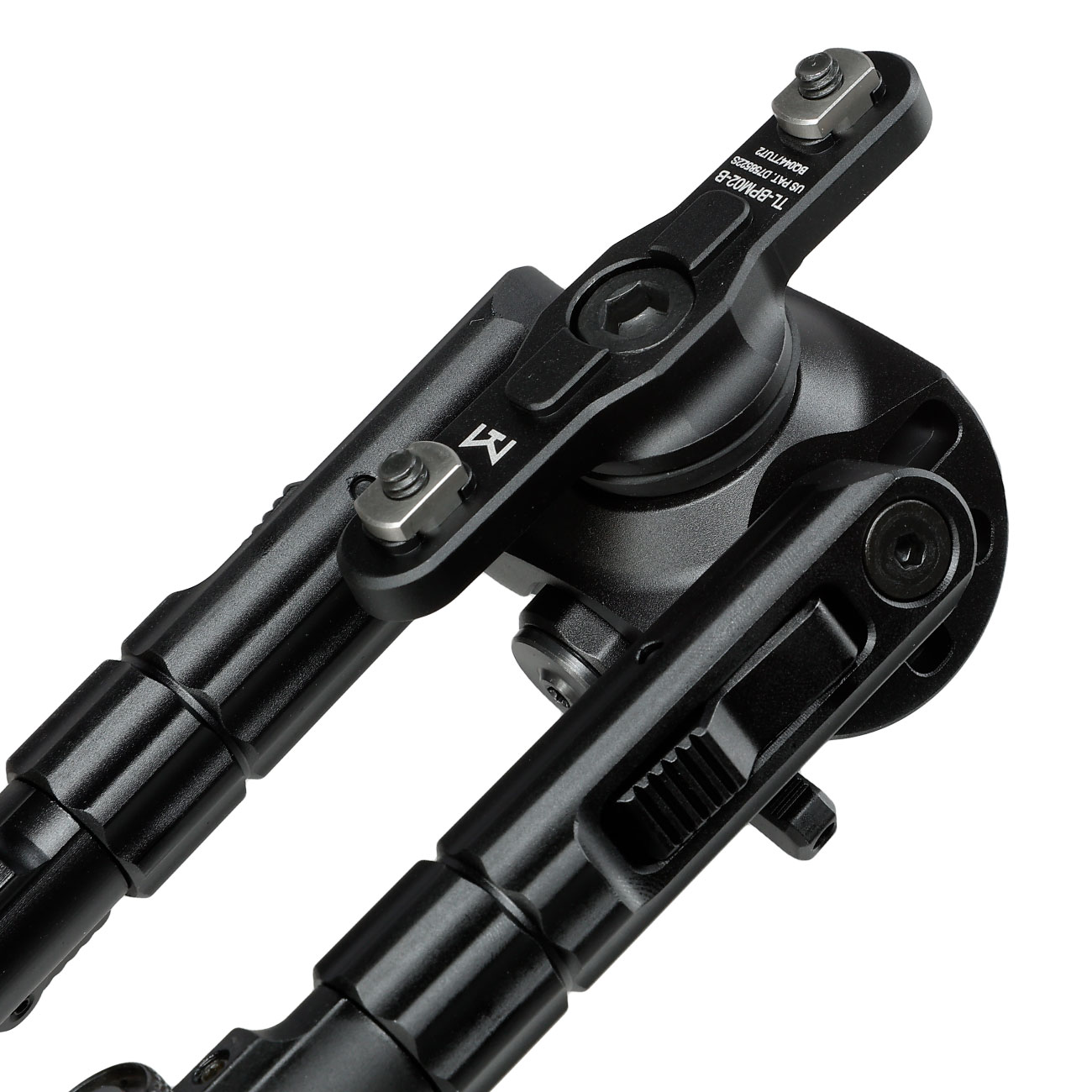 UTG M-LOK Heavy Duty Recon 360 Grad Fine Tune Metall Zweibein - Gummife 133 - 172 mm schwarz Bild 3