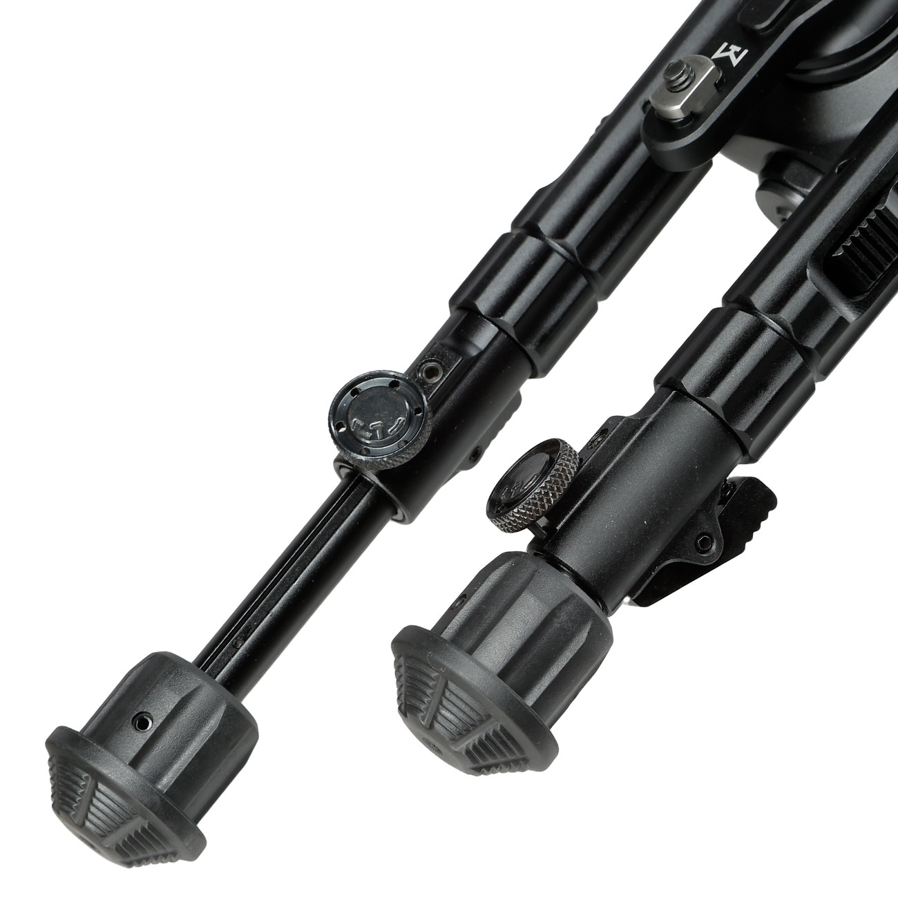 UTG M-LOK Heavy Duty Recon 360 Grad Fine Tune Metall Zweibein - Gummife 133 - 172 mm schwarz Bild 5