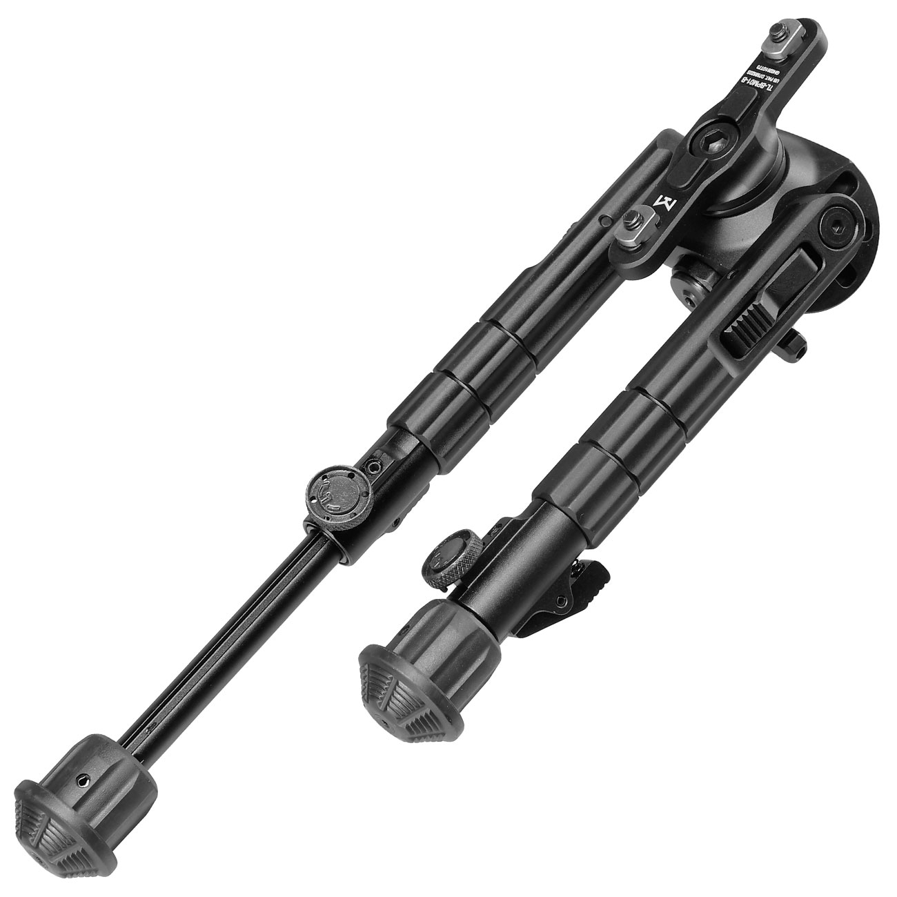 UTG M-LOK Heavy Duty Recon 360 Grad Fine Tune Metall Zweibein - Gummife 160 - 230 mm schwarz Bild 4