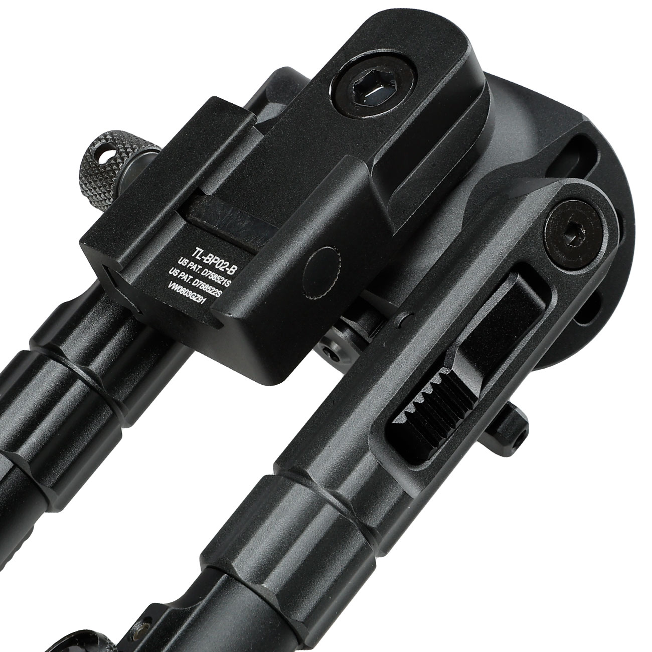UTG Heavy Duty Recon 360 Grad Fine Tune Metall Zweibein - Gummife 133 - 172 mm schwarz - Version 3 Bild 3