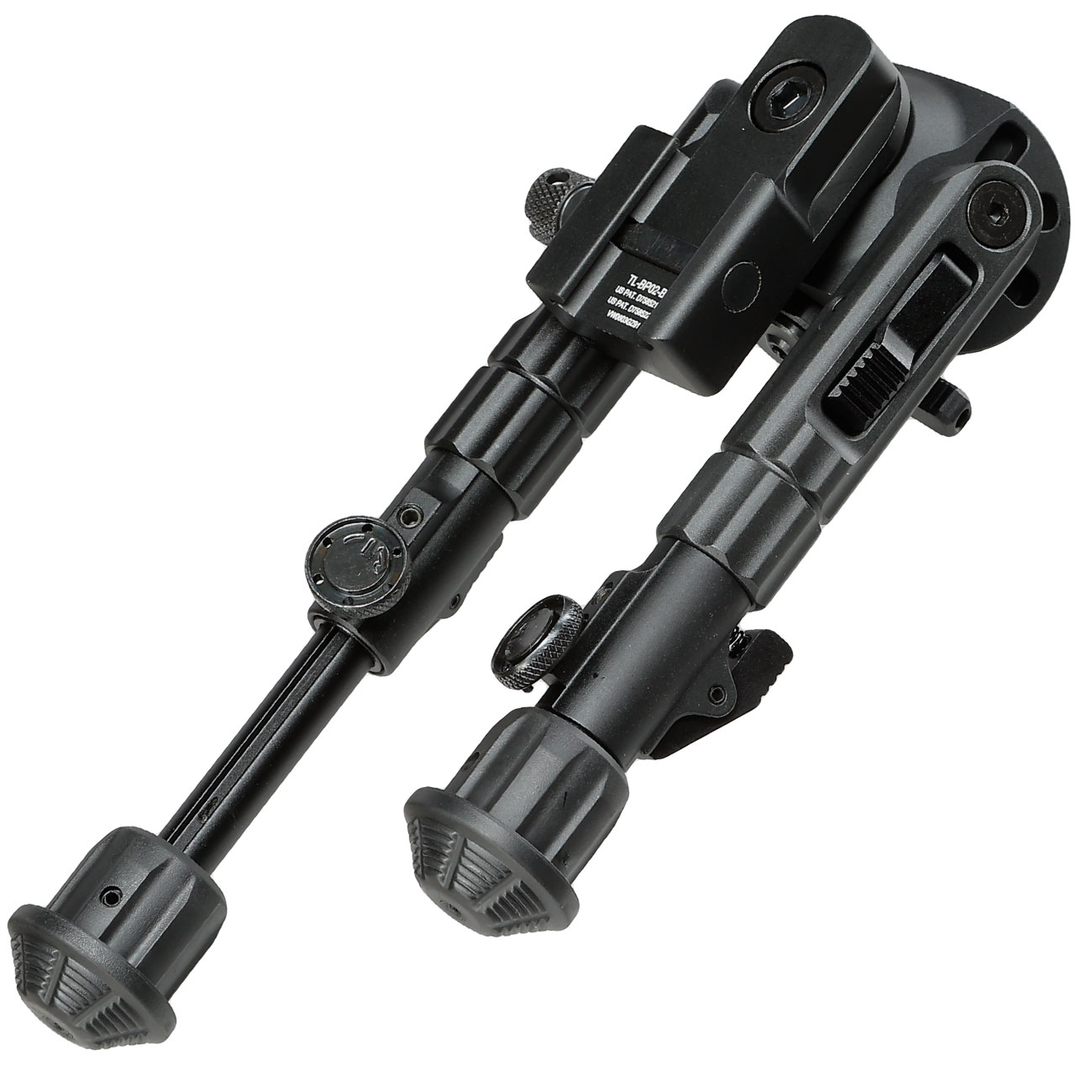 UTG Heavy Duty Recon 360 Grad Fine Tune Metall Zweibein - Gummife 133 - 172 mm schwarz - Version 3 Bild 4