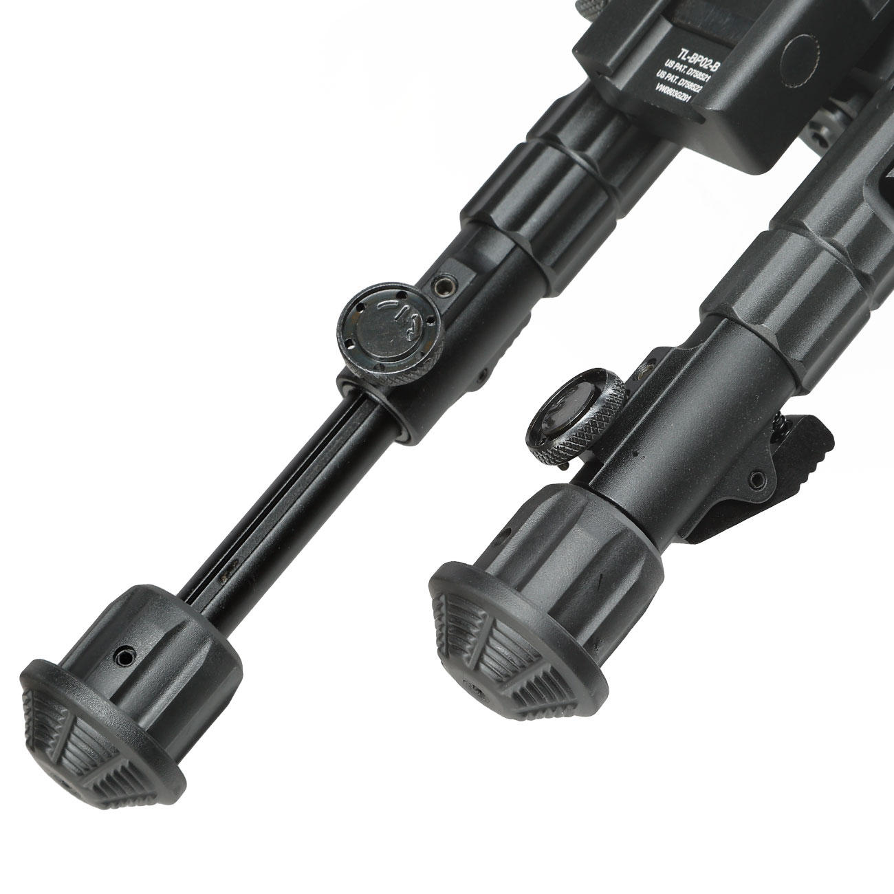 UTG Heavy Duty Recon 360 Grad Fine Tune Metall Zweibein - Gummife 133 - 172 mm schwarz - Version 3 Bild 5