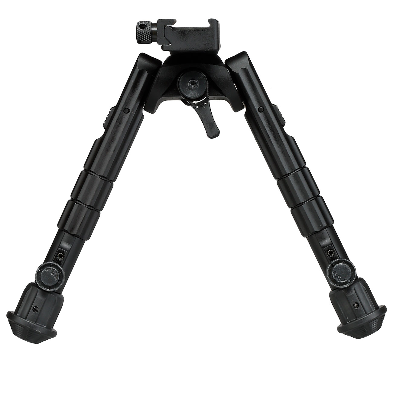 UTG Heavy Duty Recon 360 Grad Fine Tune Metall Zweibein - Gummife 160 - 230 mm schwarz - Version 3 Bild 1
