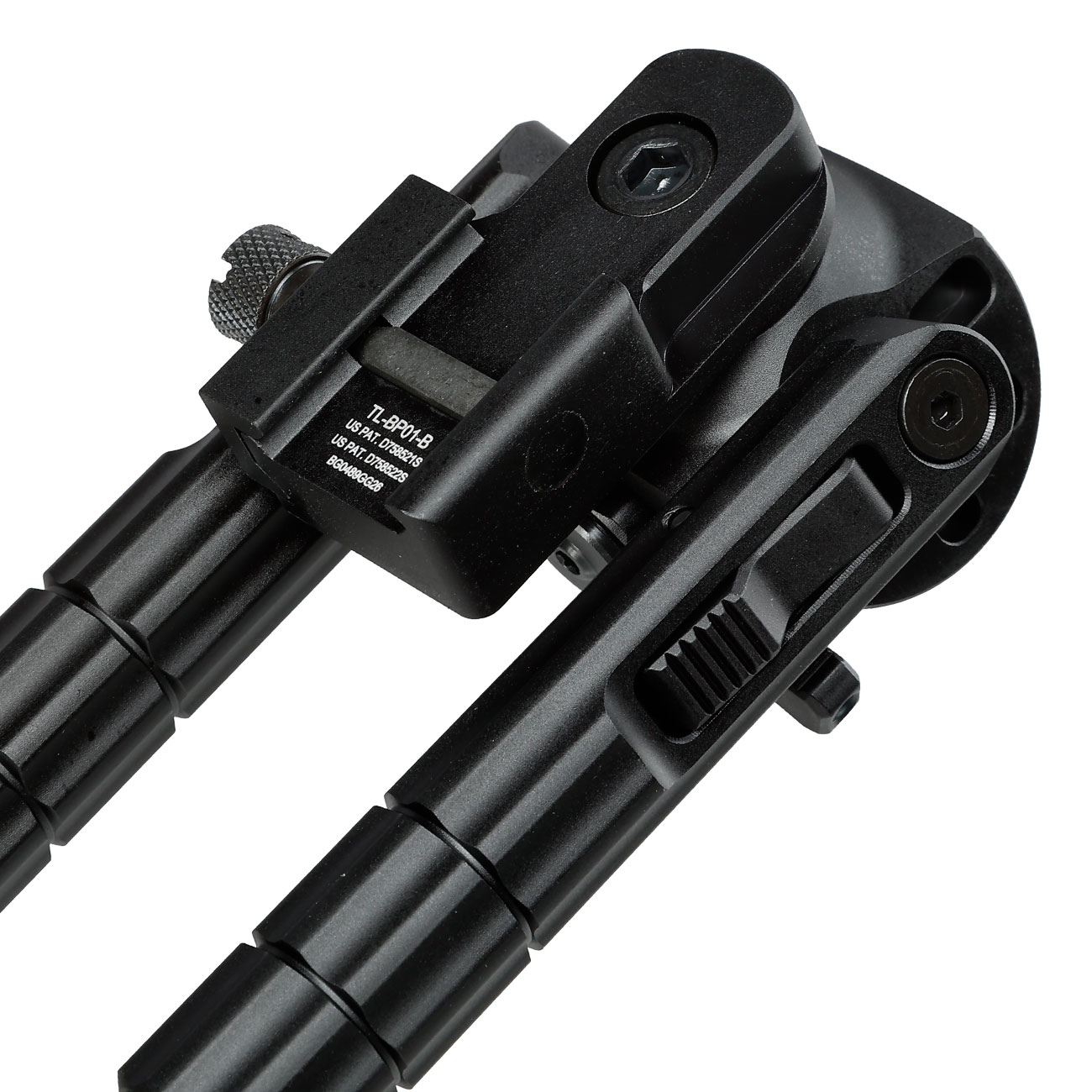UTG Heavy Duty Recon 360 Grad Fine Tune Metall Zweibein - Gummife 160 - 230 mm schwarz - Version 3 Bild 3