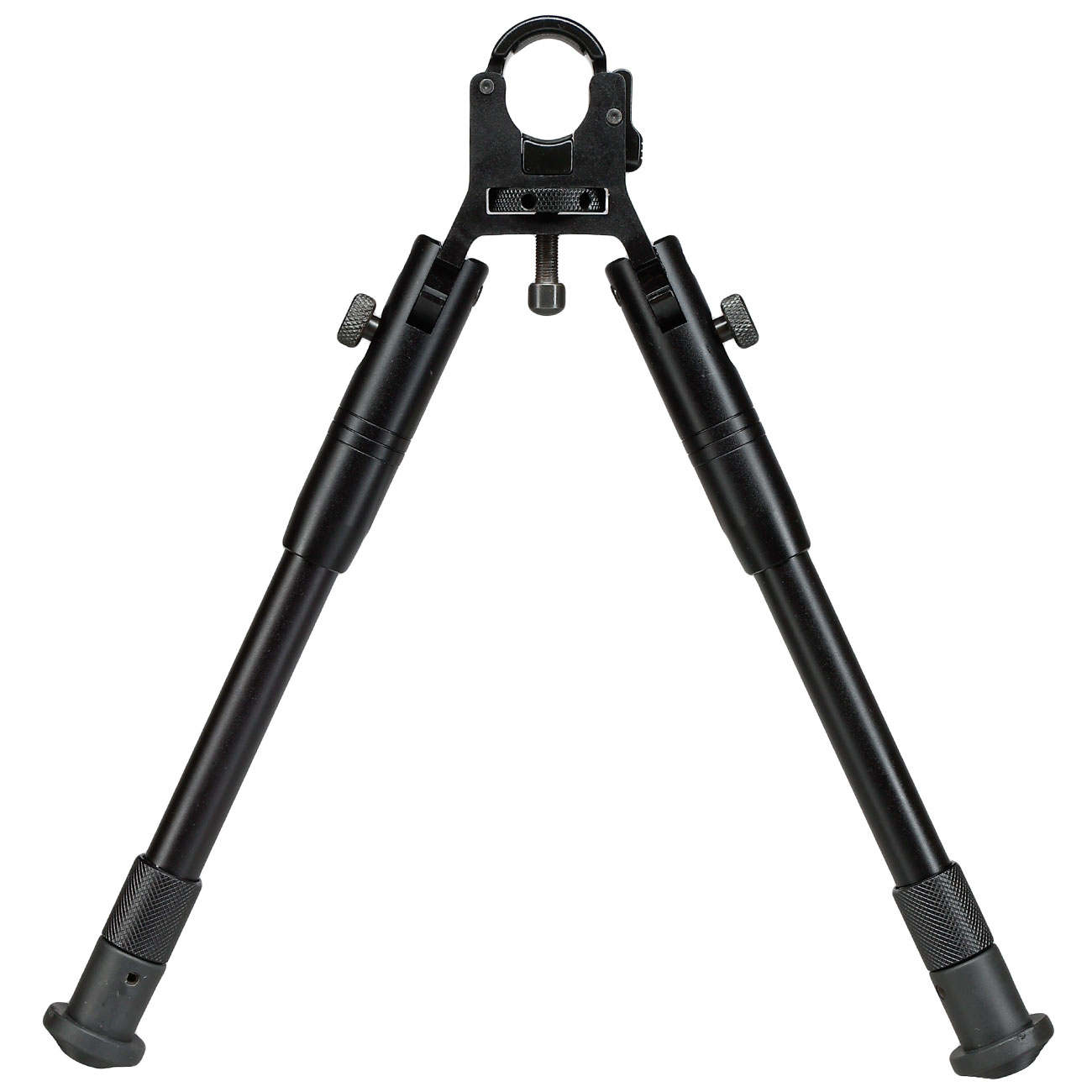 UTG Tactical Clamp-On Bipod Metall Zweibein - Gummife 205 - 250 mm schwarz Bild 1
