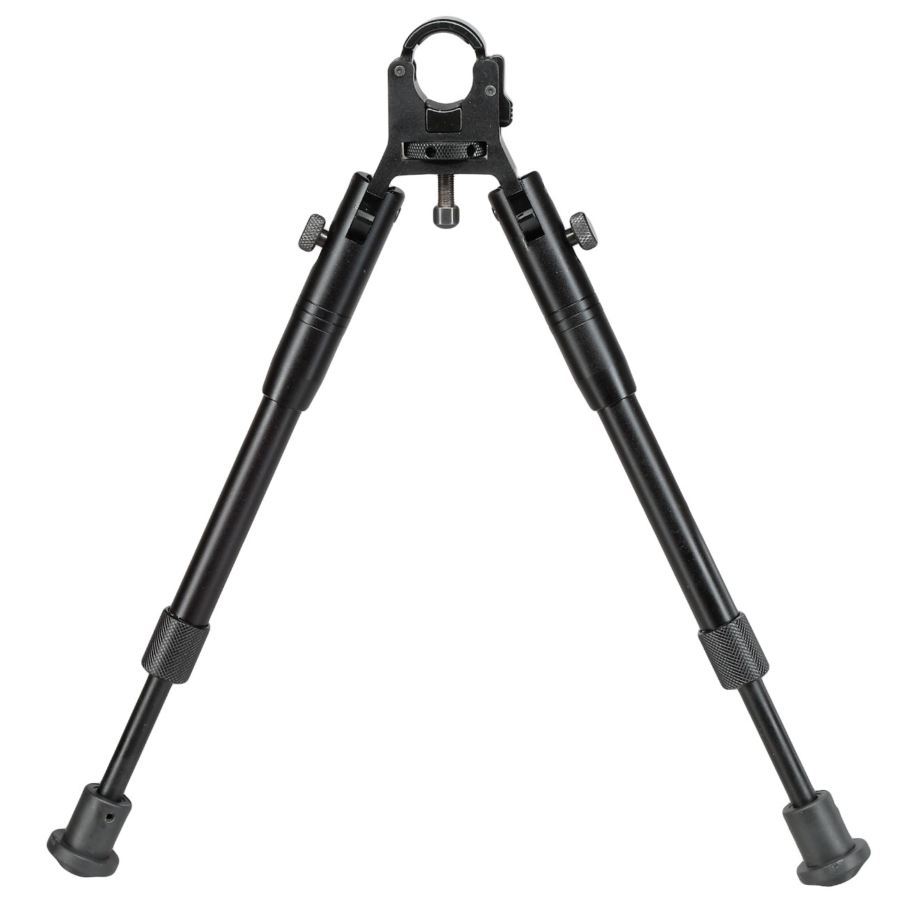 UTG Tactical Clamp-On Bipod Metall Zweibein - Gummife 205 - 250 mm schwarz Bild 2