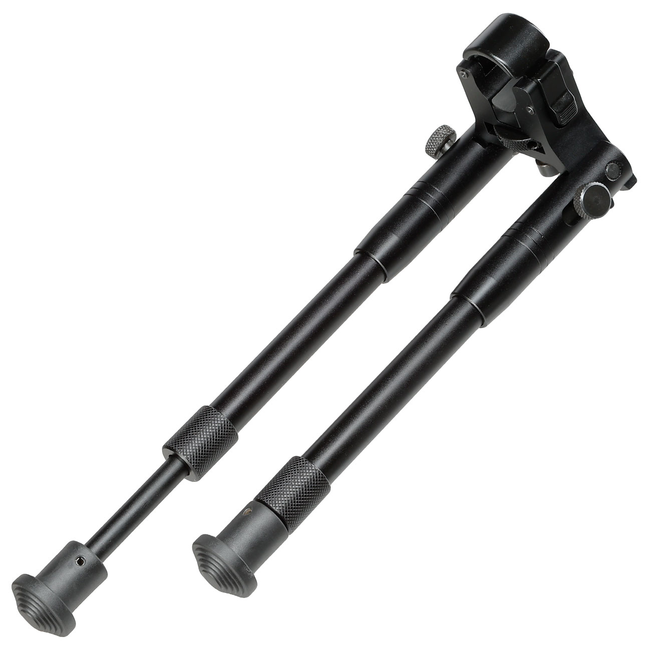 UTG Tactical Clamp-On Bipod Metall Zweibein - Gummife 205 - 250 mm schwarz Bild 4