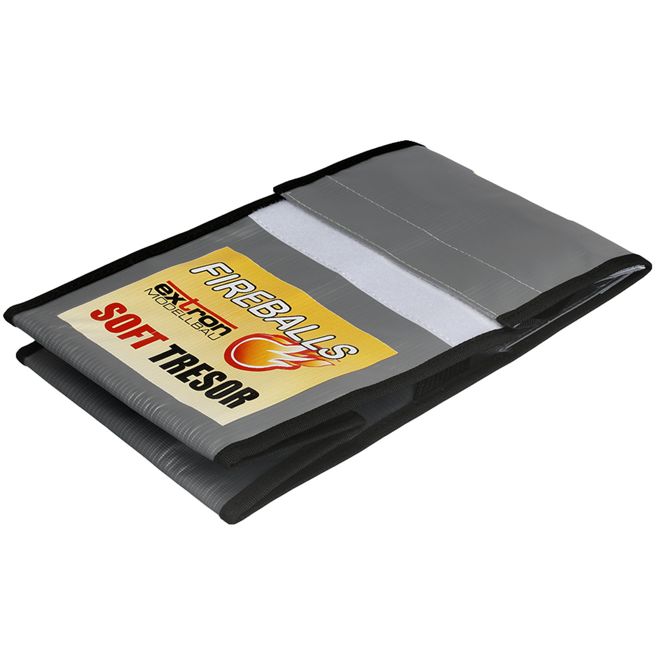 Extron Fireballs Soft Tresor 20 x 20 x 20 cm Feuerfeste Sicherheitstasche f. Brandschutzgranulat grau Bild 4
