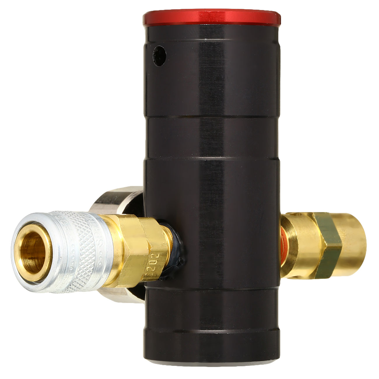 Redline Airsoft Mini SFR HPA Regulator inkl. Big Bore Remote Line schwarz - US Version Bild 3