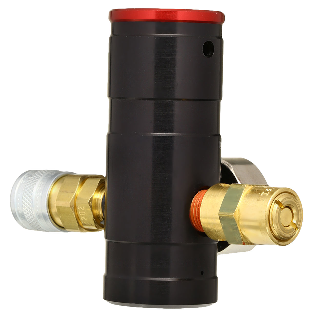 Redline Airsoft Mini SFR HPA Regulator inkl. Big Bore Remote Line schwarz - US Version Bild 4
