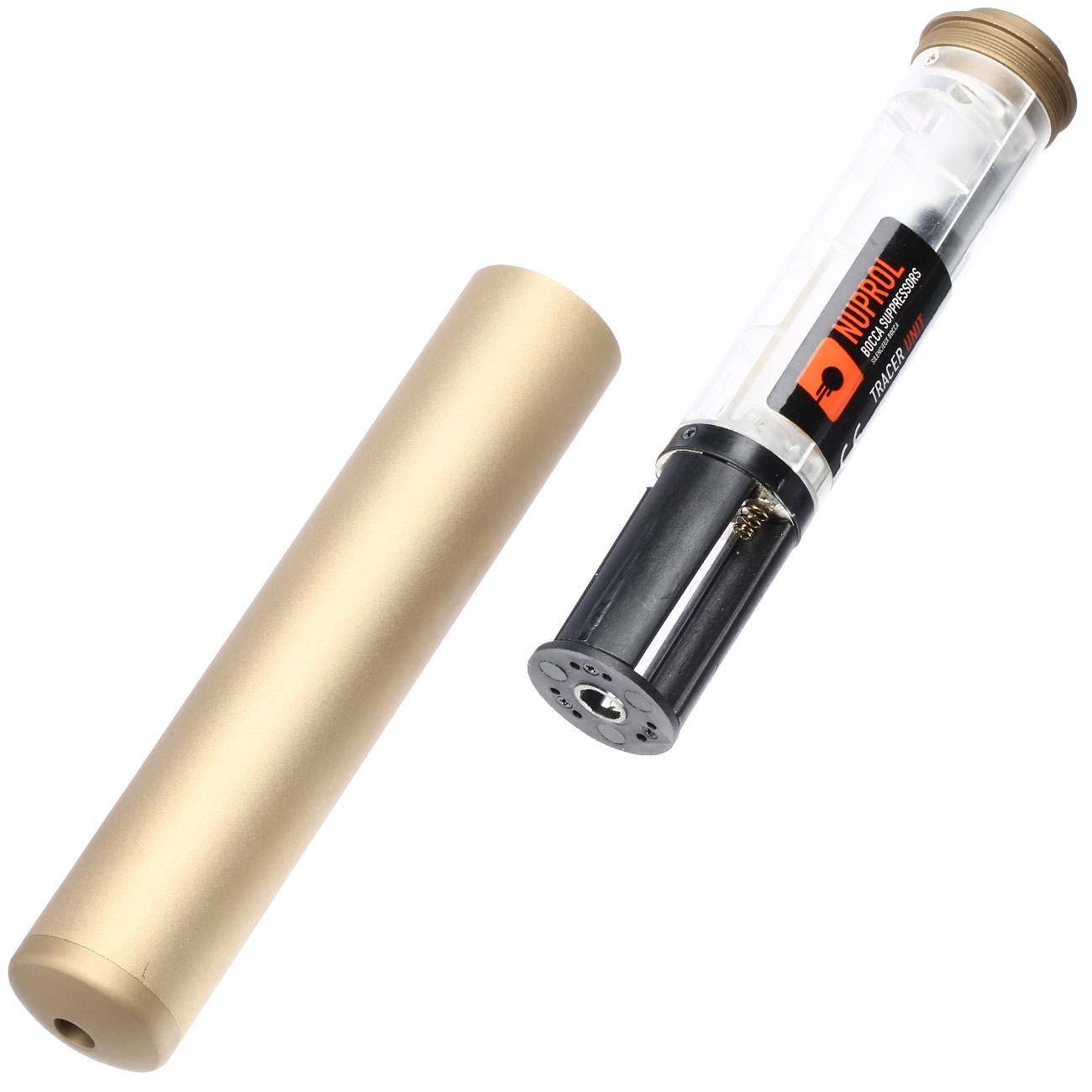 Nuprol Essential Tracer Unit 190mm Silencer Aluminium Tracer Unit 14mm- Tan Bild 8