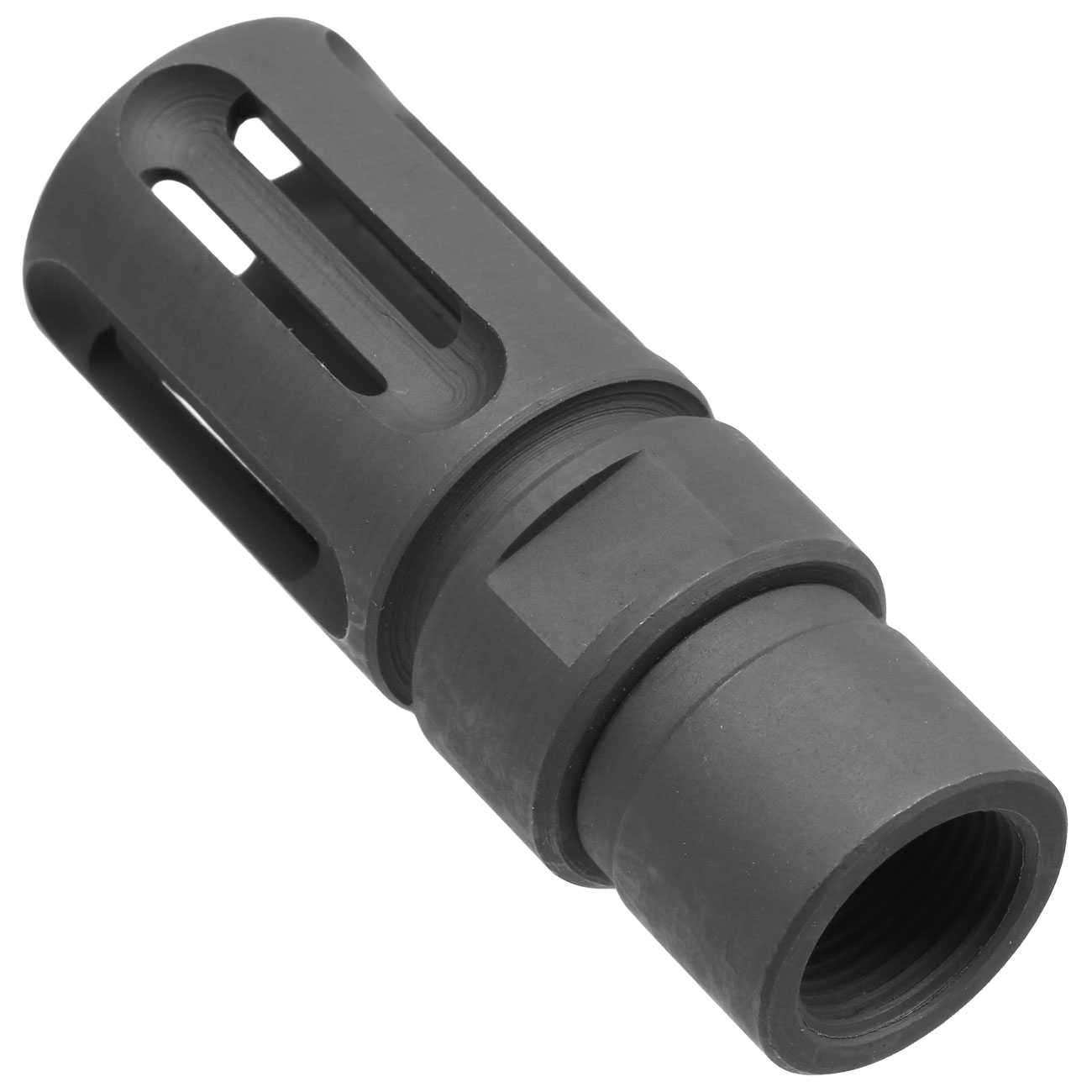 Evolution CNC Stahl Birdcage Flash-Hider stahlgrau 14mm- Bild 3