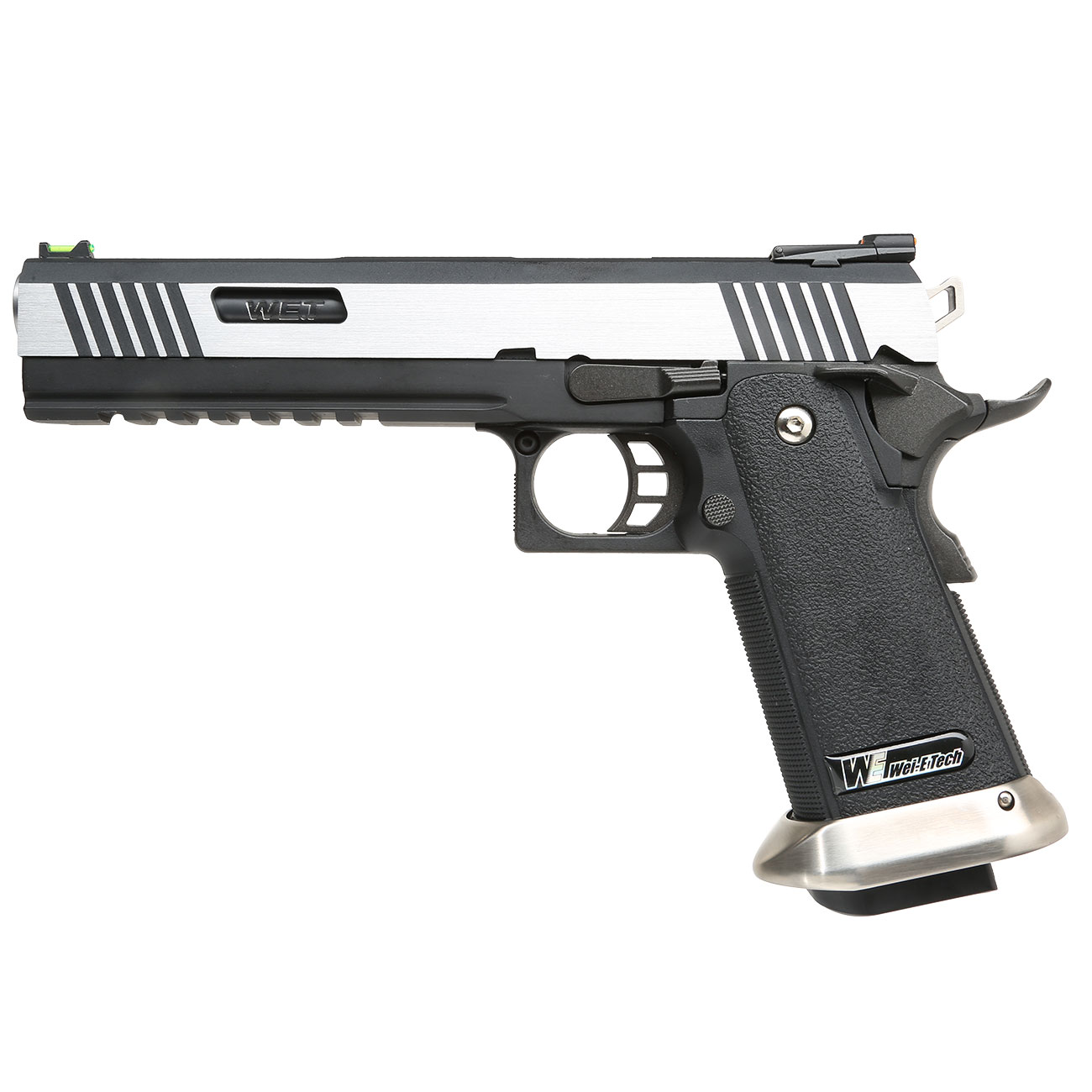 Wei-ETech Hi-Capa 6 WET Force Type-A Vollmetall GBB 6mm BB silber Bild 1