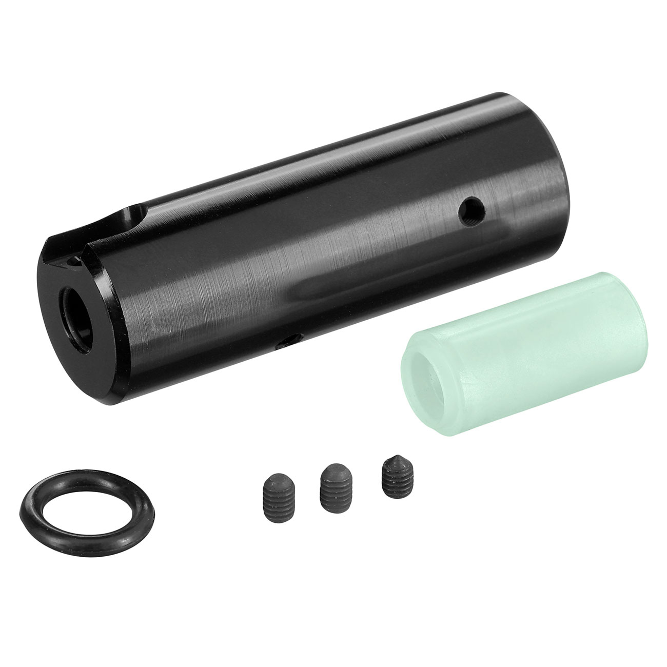Silverback Original CNC Aluminium SRS / HTI Hop-Up Unit inkl. 60 Flat Silikon Bucking schwarz