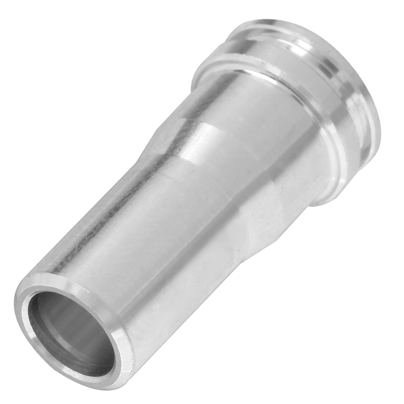 ICS Aluminium CNC Nozzle mit O-Ring 19,55 mm f. ICS L85 / L86 S-AEG Gewehre silber