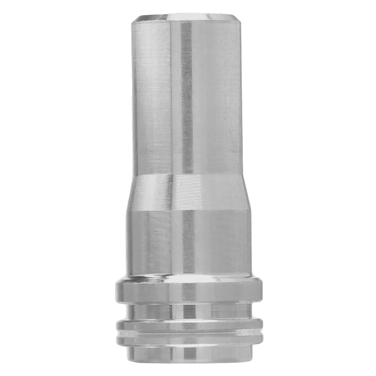 ICS Aluminium CNC Nozzle mit O-Ring 19,55 mm f. ICS L85 / L86 S-AEG Gewehre silber Bild 2