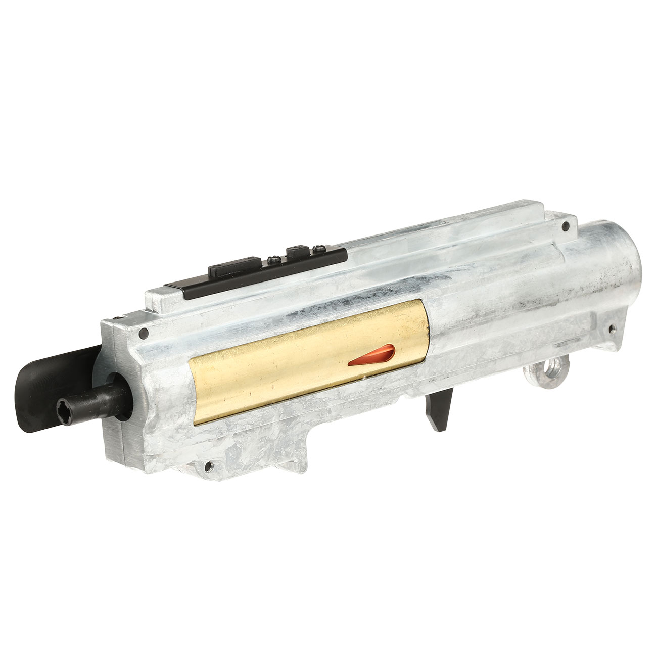 ICS M4 / M16 Split-Design Gearbox M110 komplett EBB / QD-Version oben silber MA-442