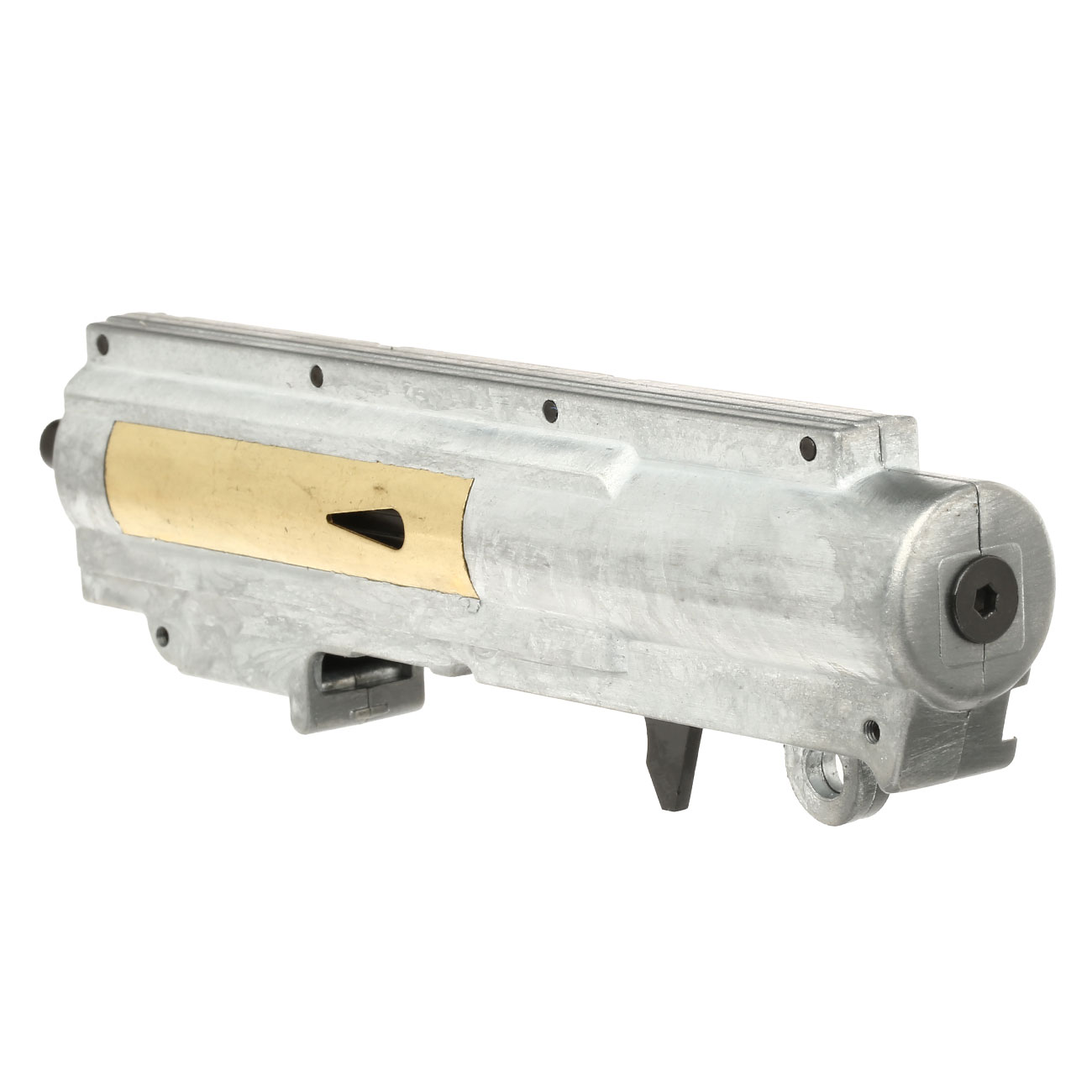 ICS M4 / M16 Split-Design Gearbox M120 komplett Standard Version oben silber MA-340 Bild 3