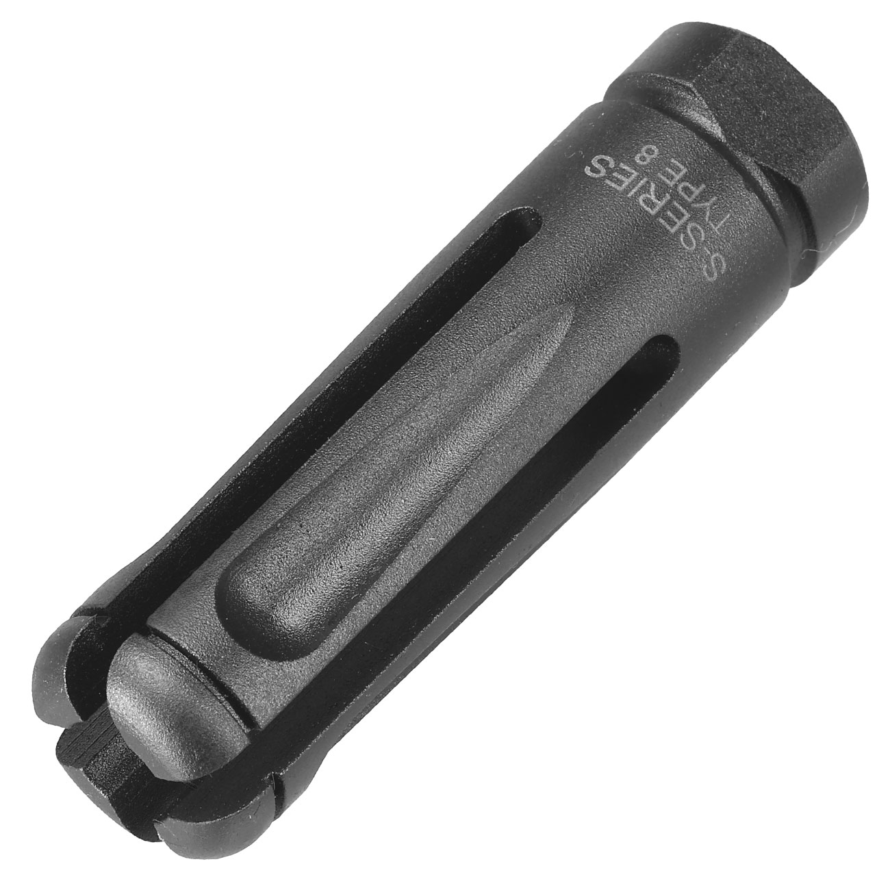G&G S-Series Type 8 Stahl Flash-Hider schwarz 14mm-