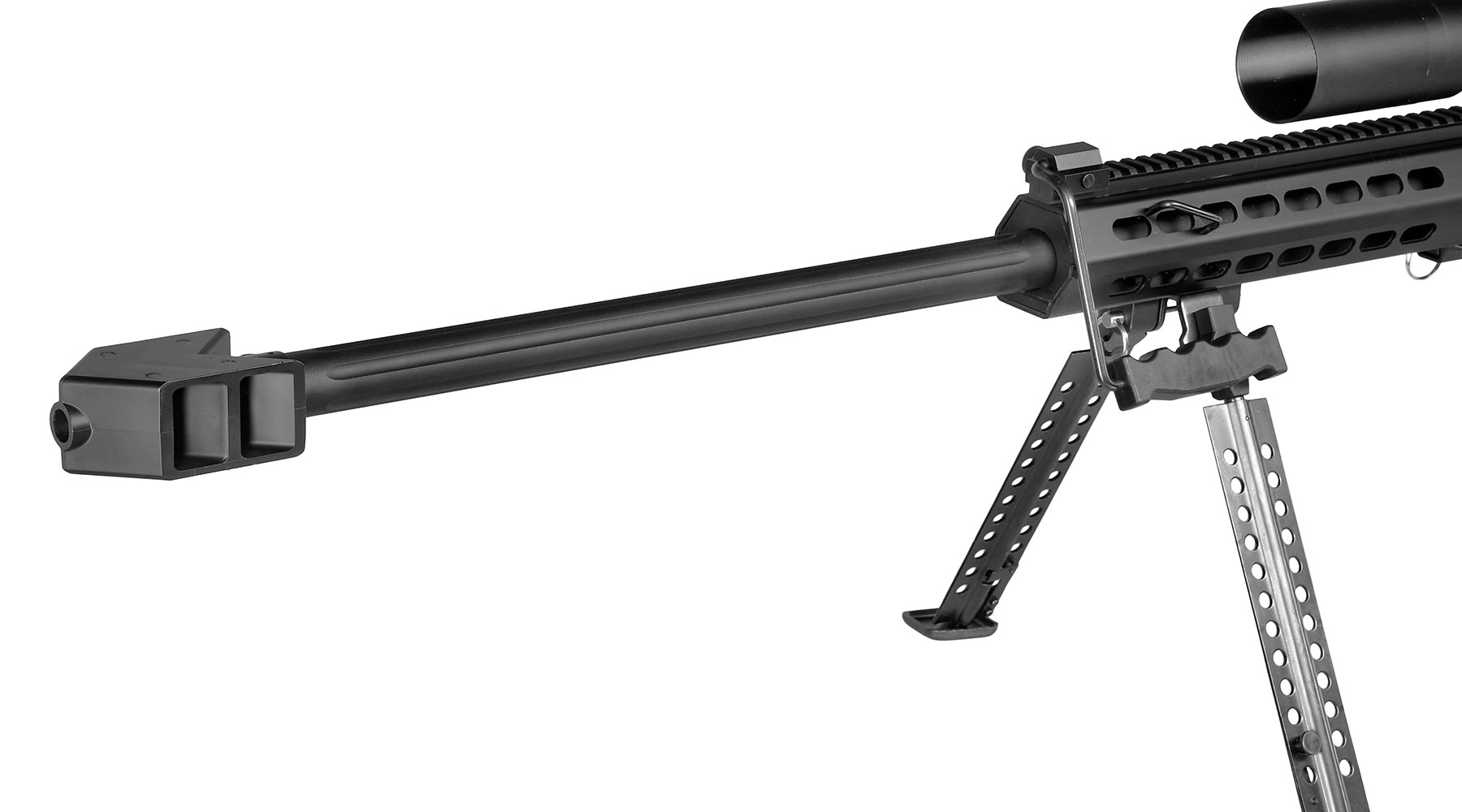 Snow Wolf Barrett M82A1 Vollmetall Bolt-Action Snipergewehr Springer 6mm BB schwarz inkl. 3-9x50E Zielfernrohr Bild 6