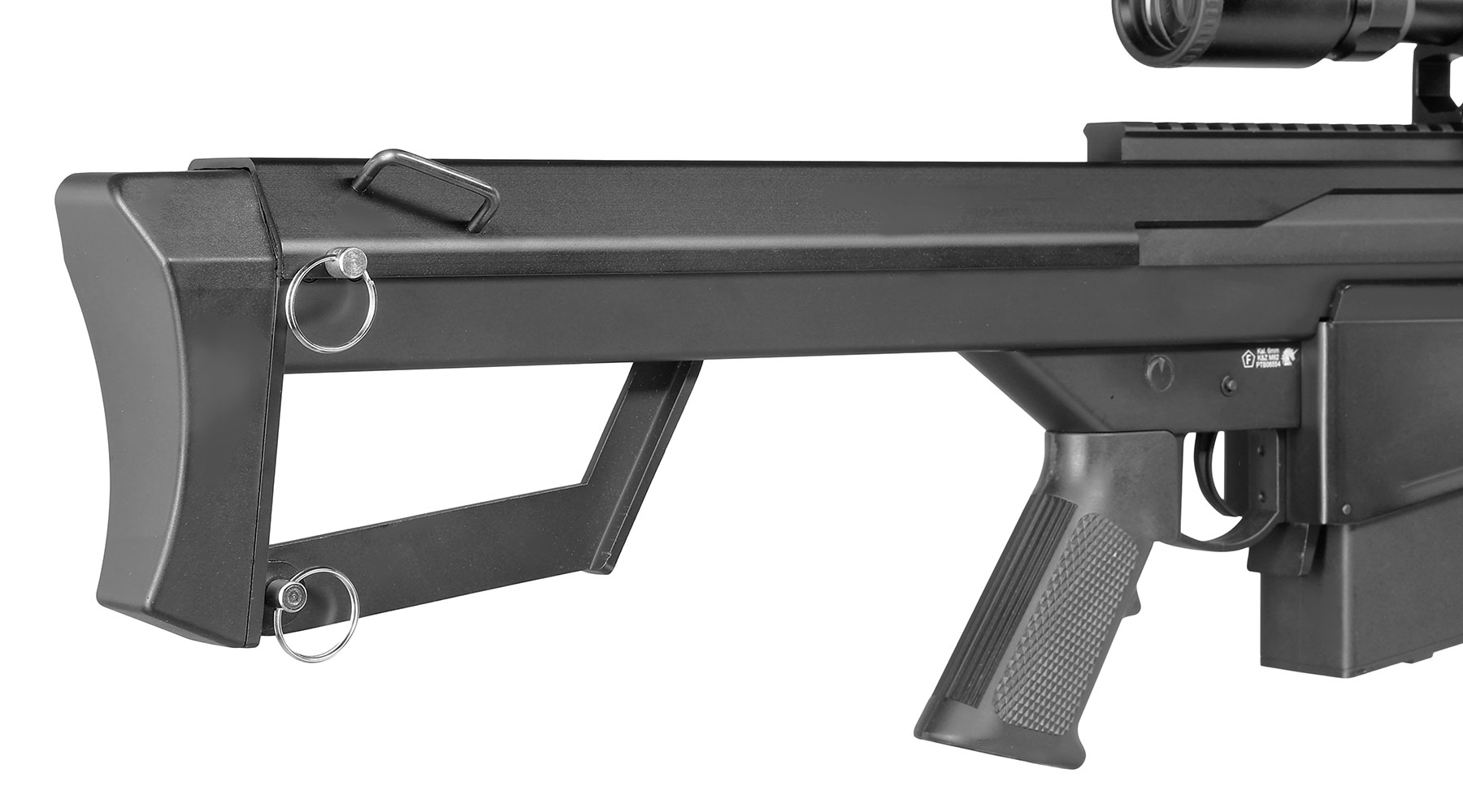 Snow Wolf Barrett M82A1 Vollmetall Bolt-Action Snipergewehr Springer 6mm BB schwarz inkl. 3-9x50E Zielfernrohr Bild 9